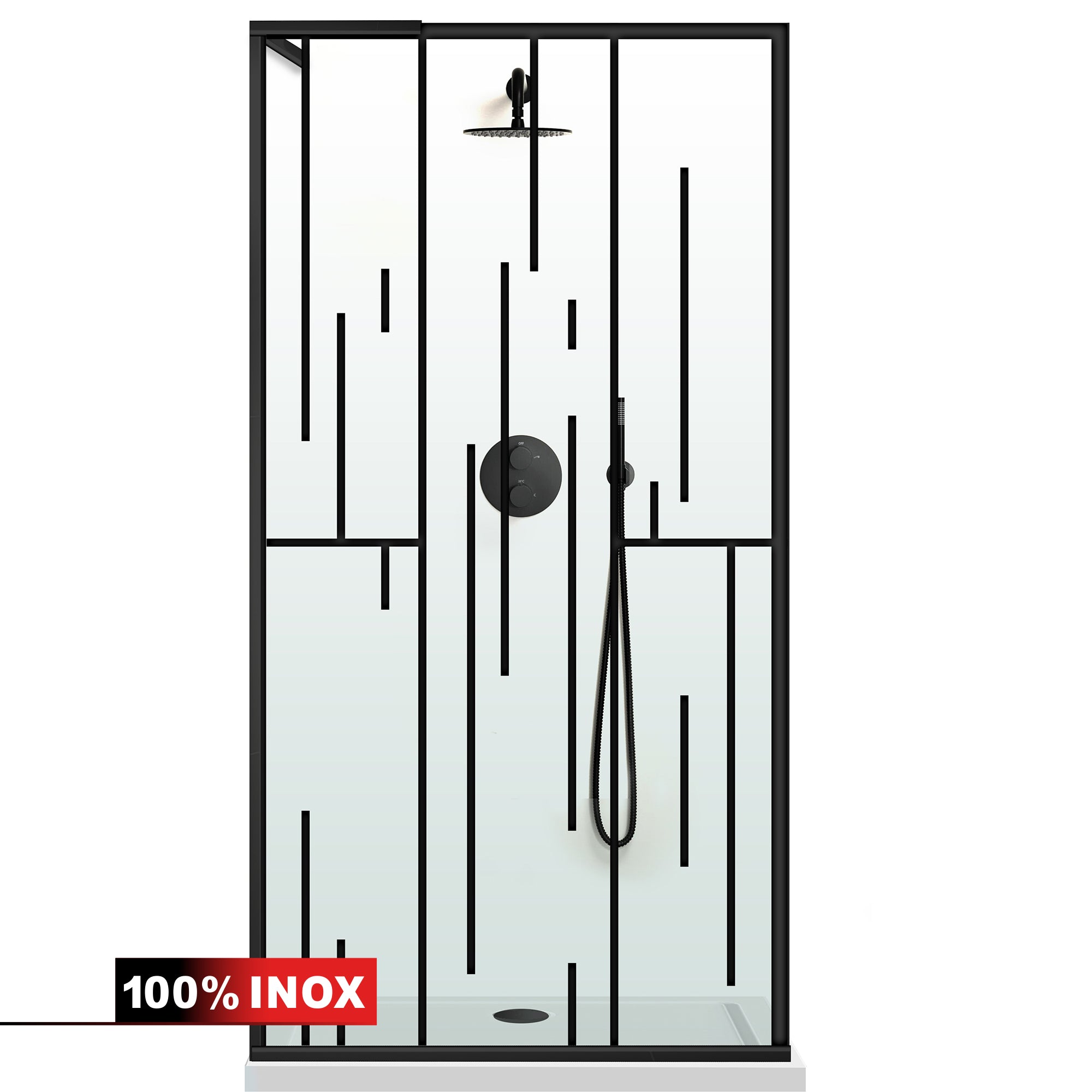Shower Screens Walk-in, Shower wall Stainless steel, #Clear #Víztiszta
