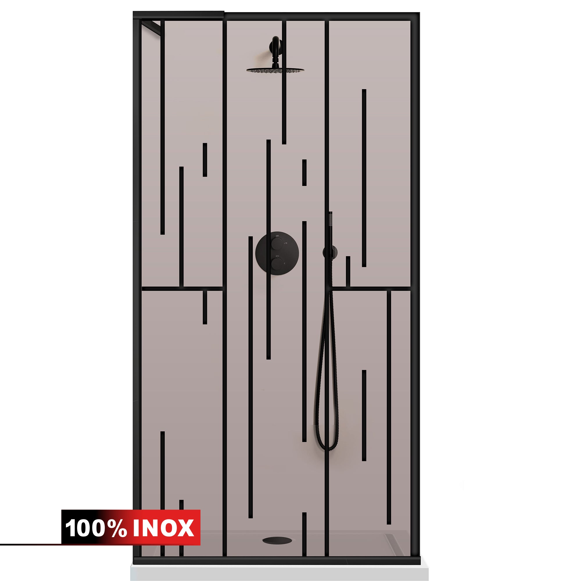 Shower Screens Walk-in, Shower wall Stainless steel, #Bronze #Bronze