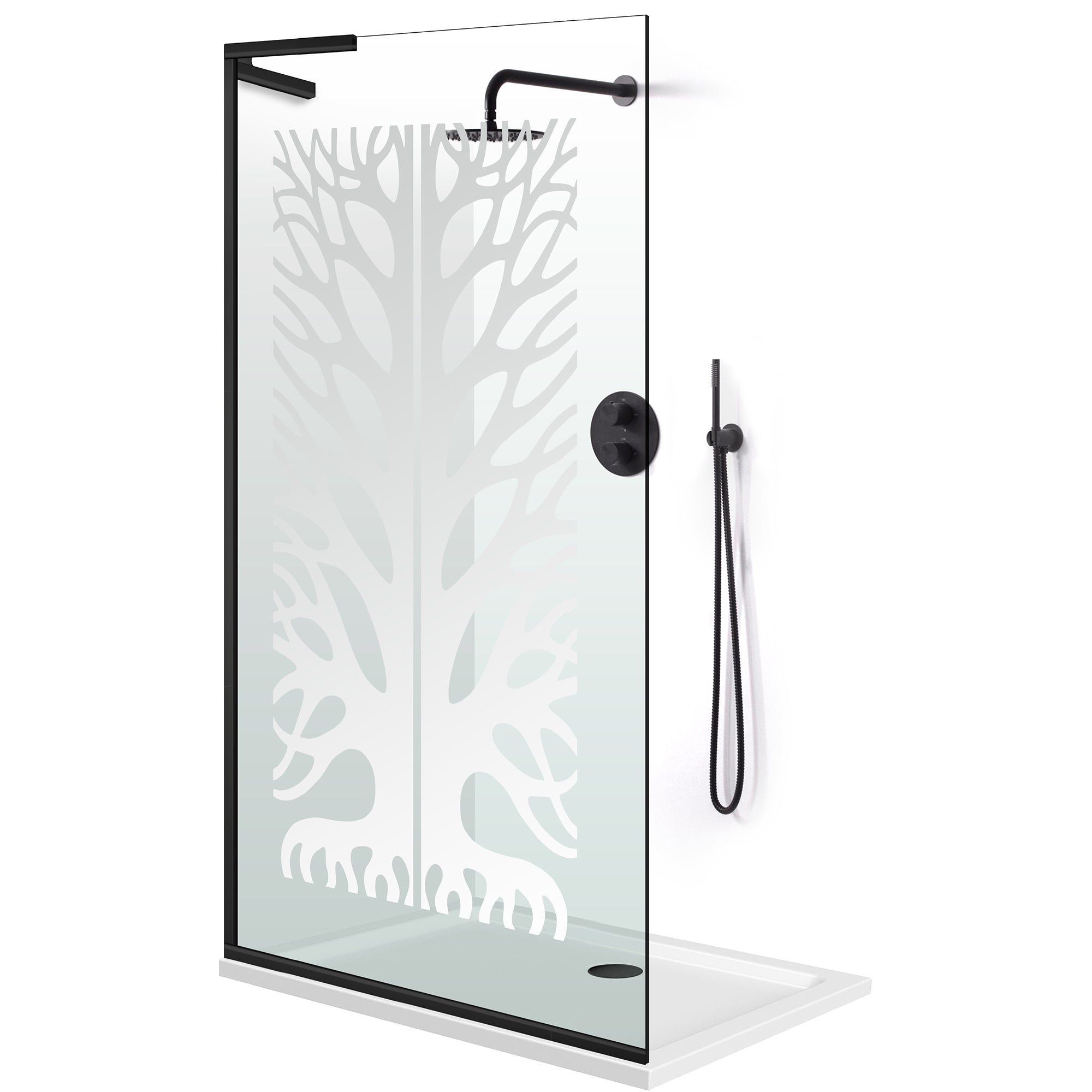 Shower Screens Walk-in, Shower wall Stainless steel, #Clear #Víztiszta