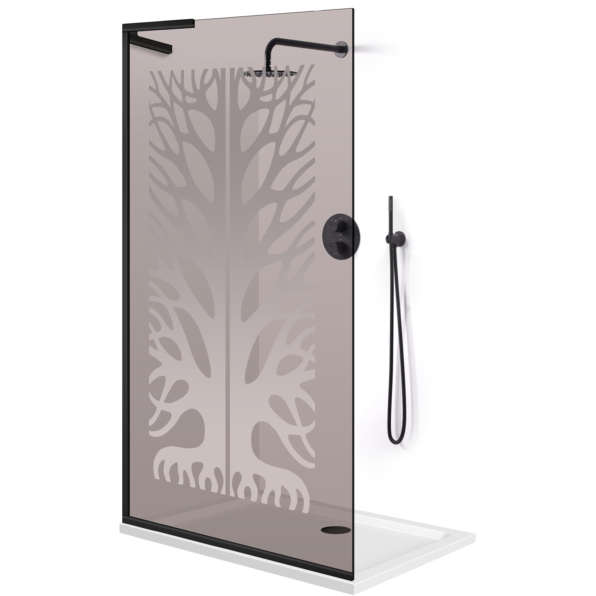 Shower Screens Walk-in, Shower wall Stainless steel, #Bronze #Bronze