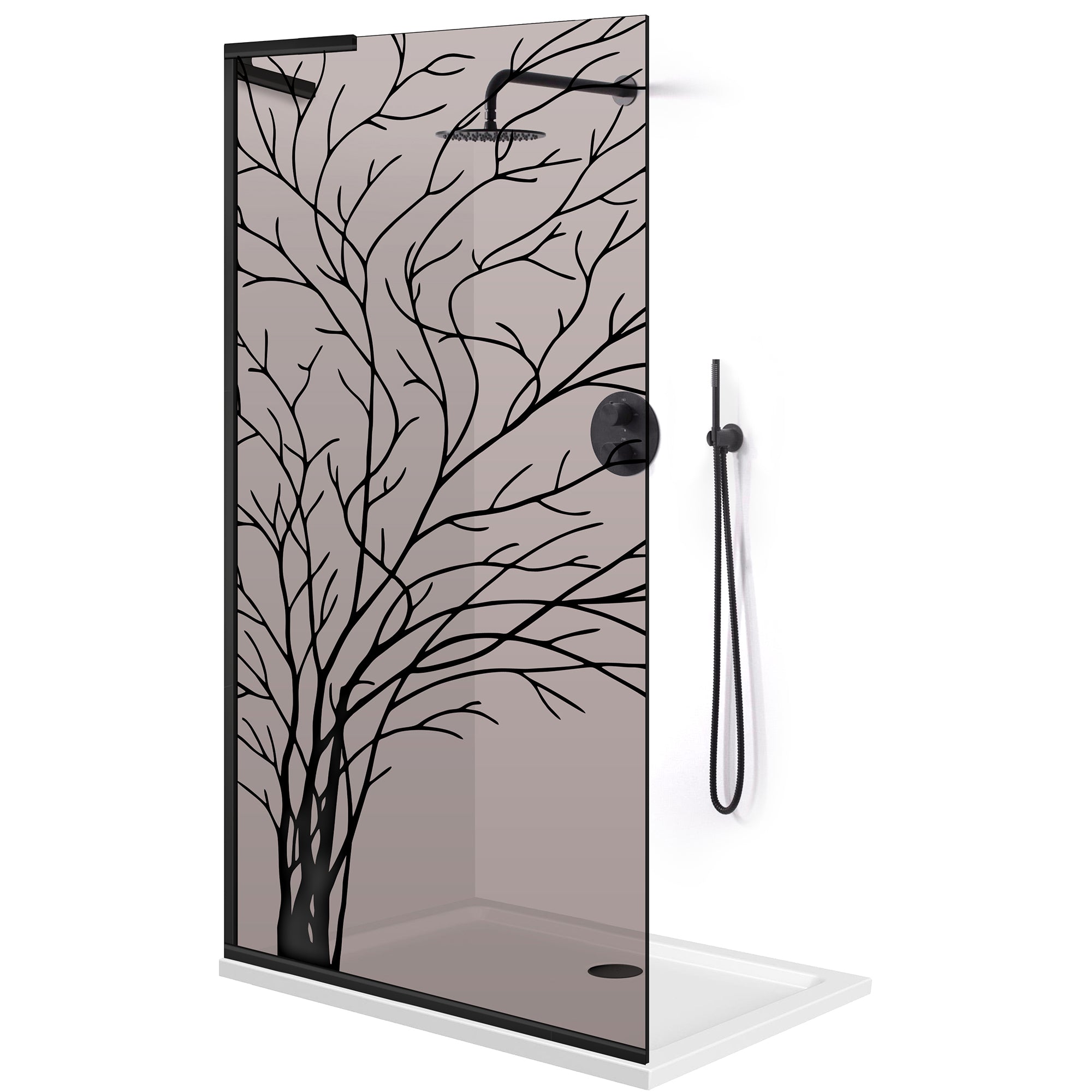 Shower Screens Walk-in, Shower wall Stainless steel, #Bronze #Bronze