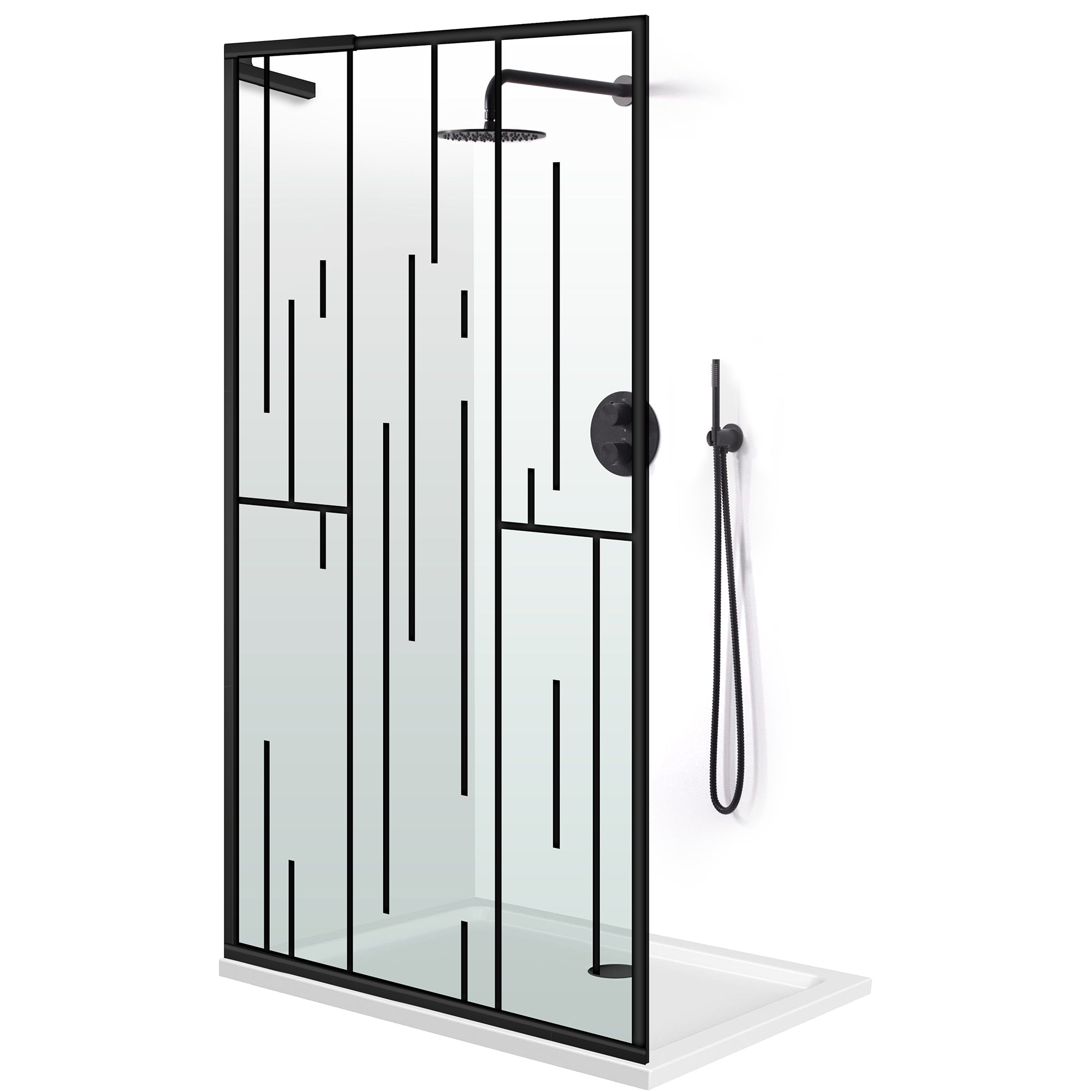 Shower Screens Walk-in, Shower wall Stainless steel, #Clear #Víztiszta