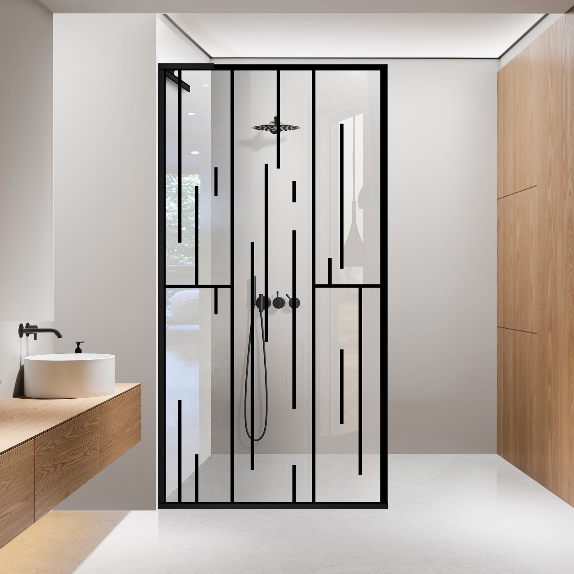 Shower Screens Walk-in, Shower wall Stainless steel, #Clear #Víztiszta