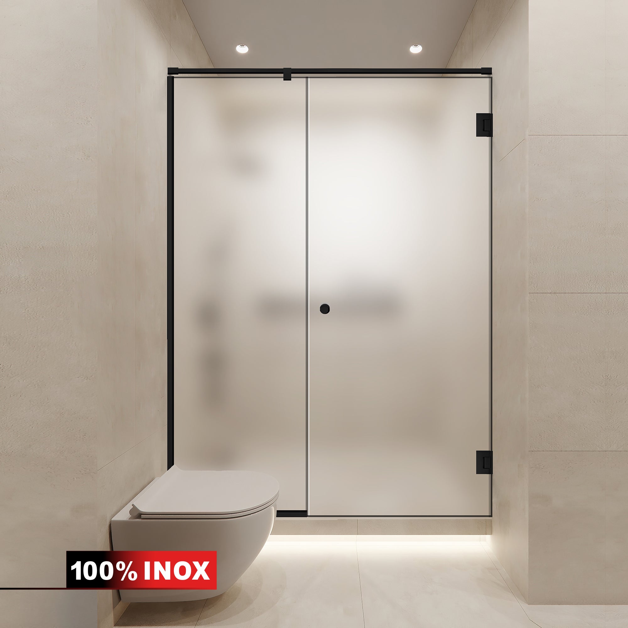 Shower Doors black #Satiné