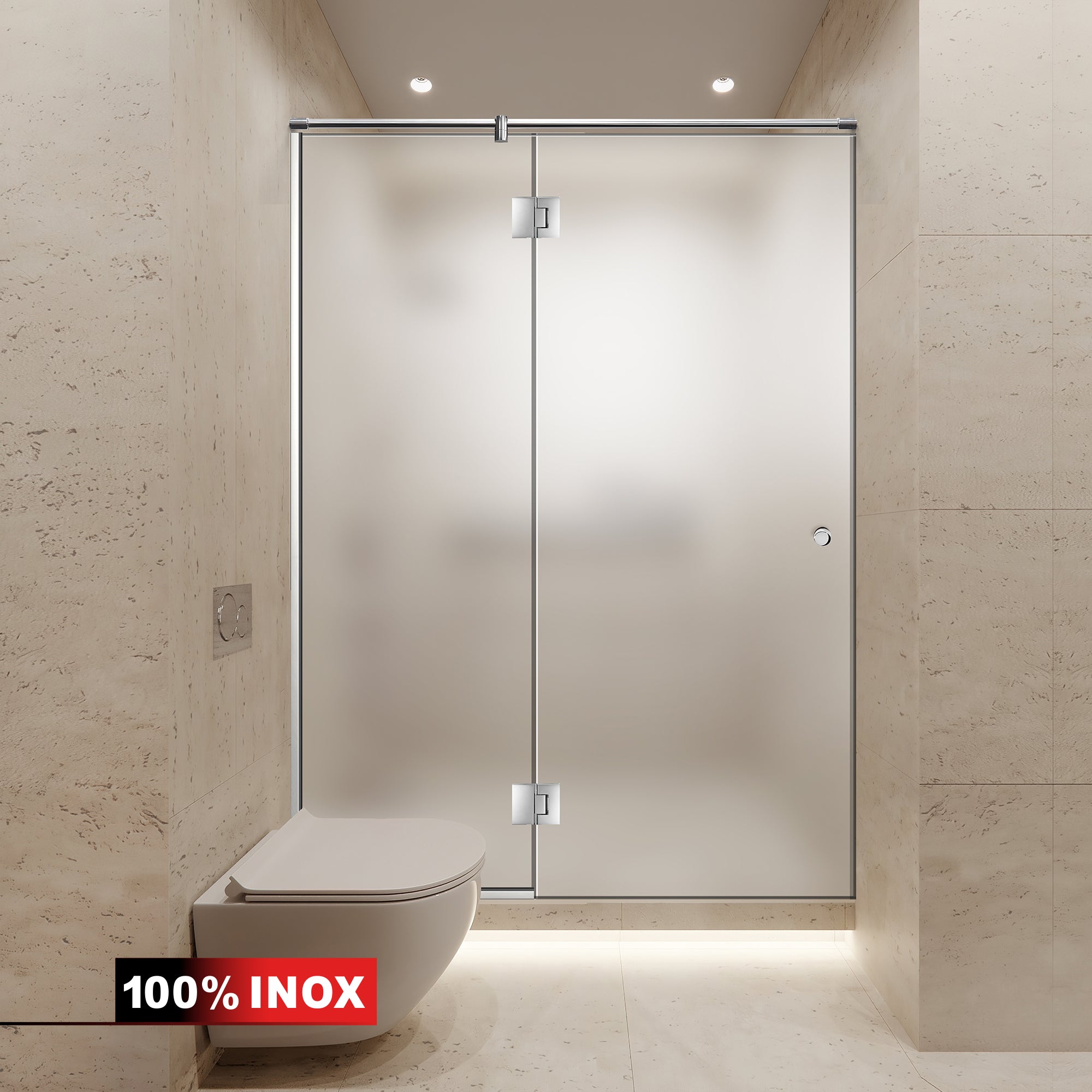 Shower Doors stainless steel #Satiné