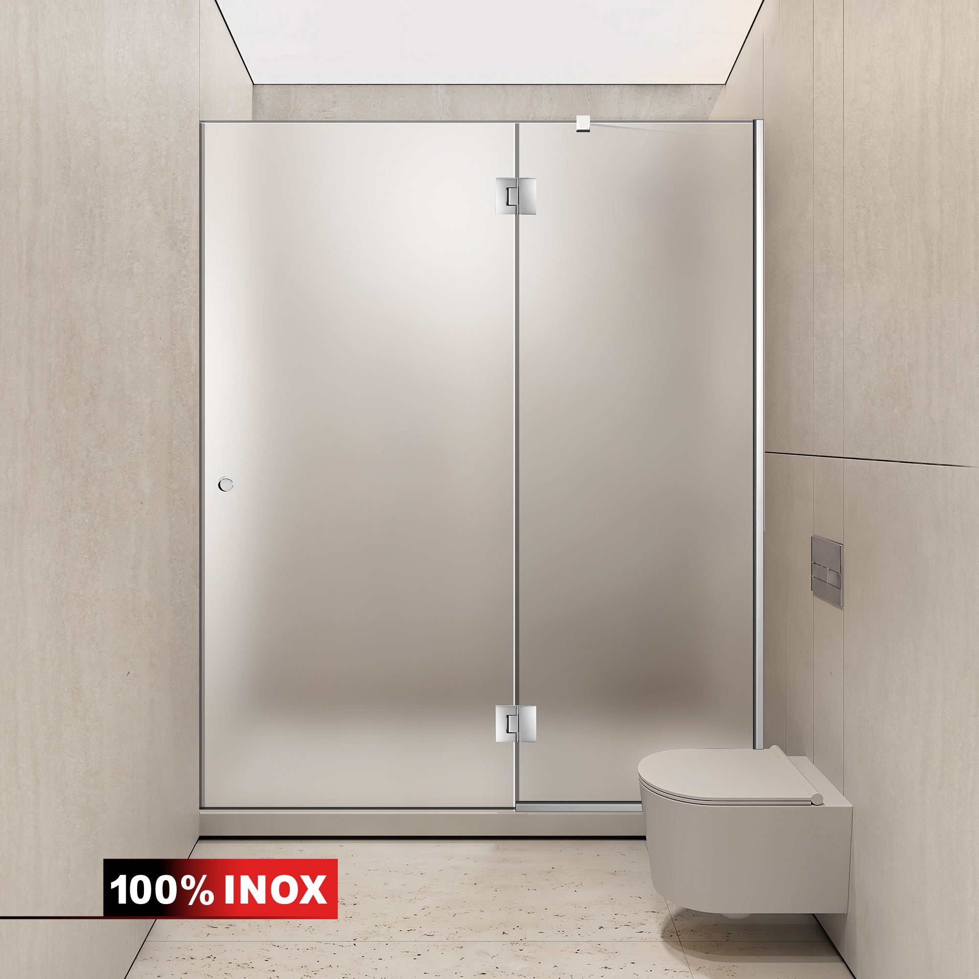 Shower Doors stainless steel #Satiné