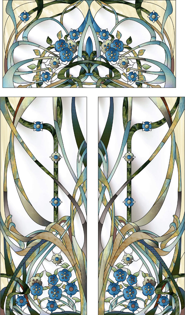 Artistic Stained Glass #BRUXELLES-4