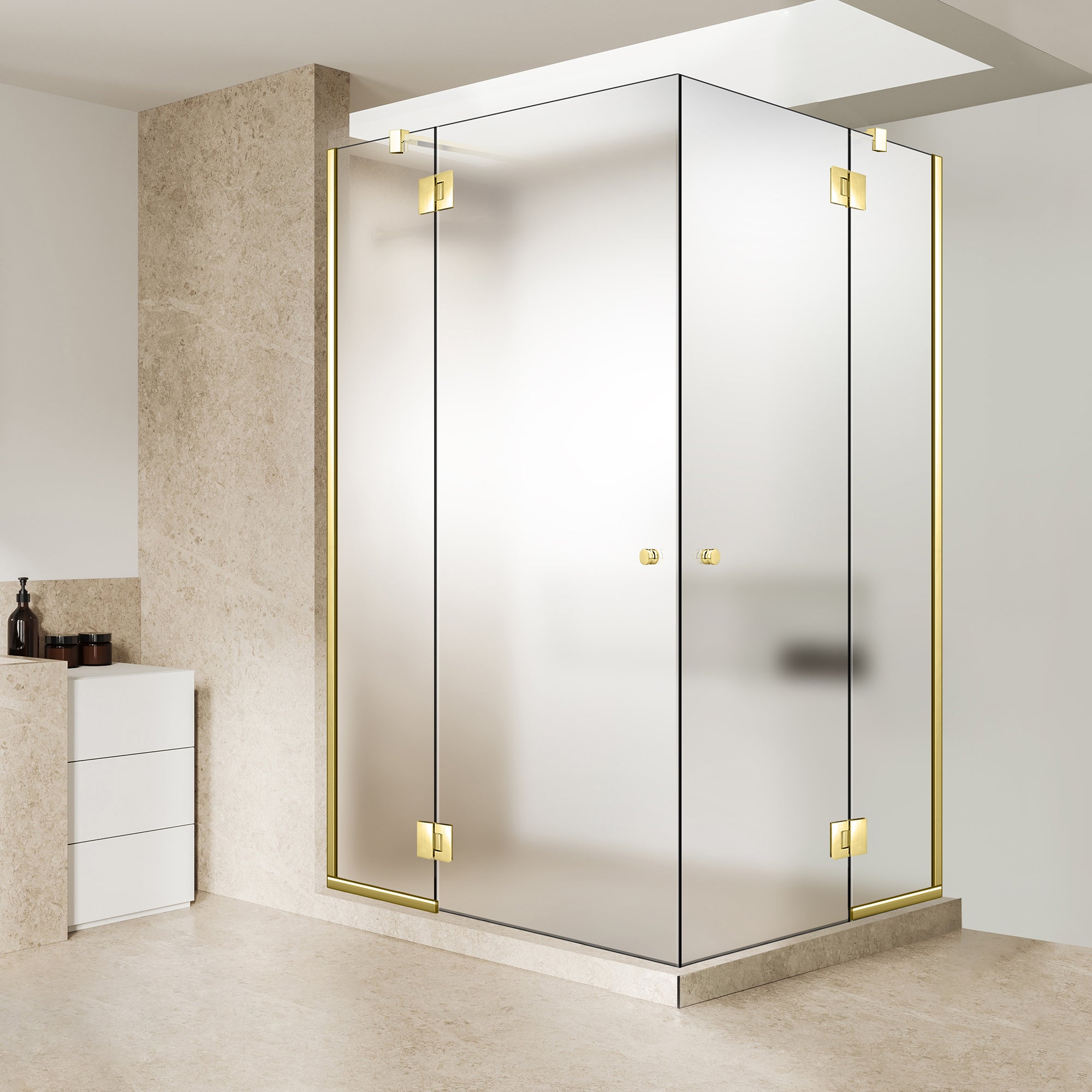 Shower enclosure #Satiné