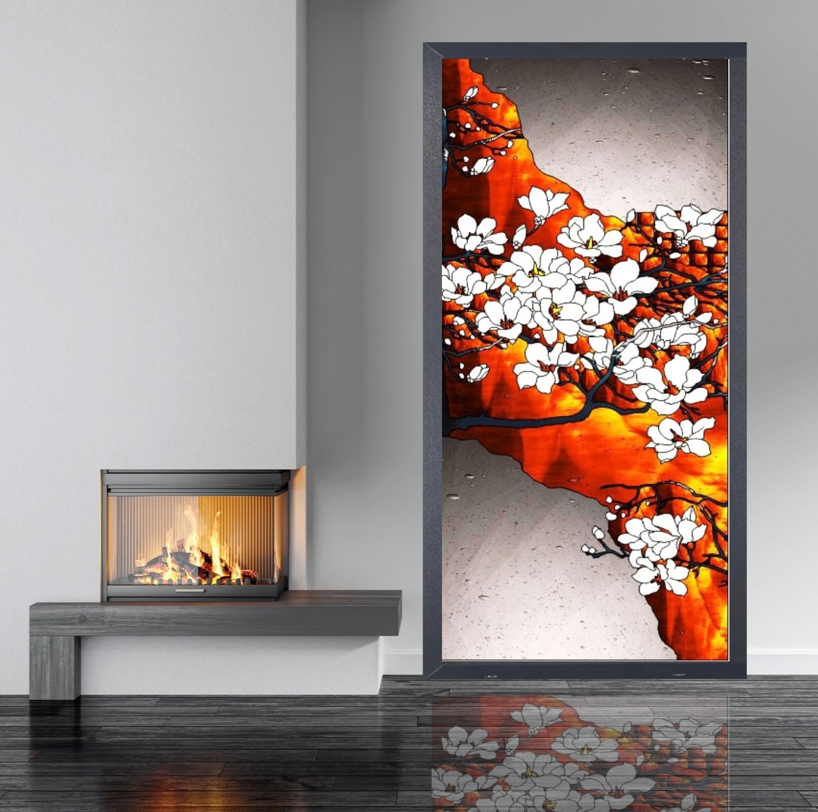 Artistic Stained Glass #FLYINGMAGNOLIA-1