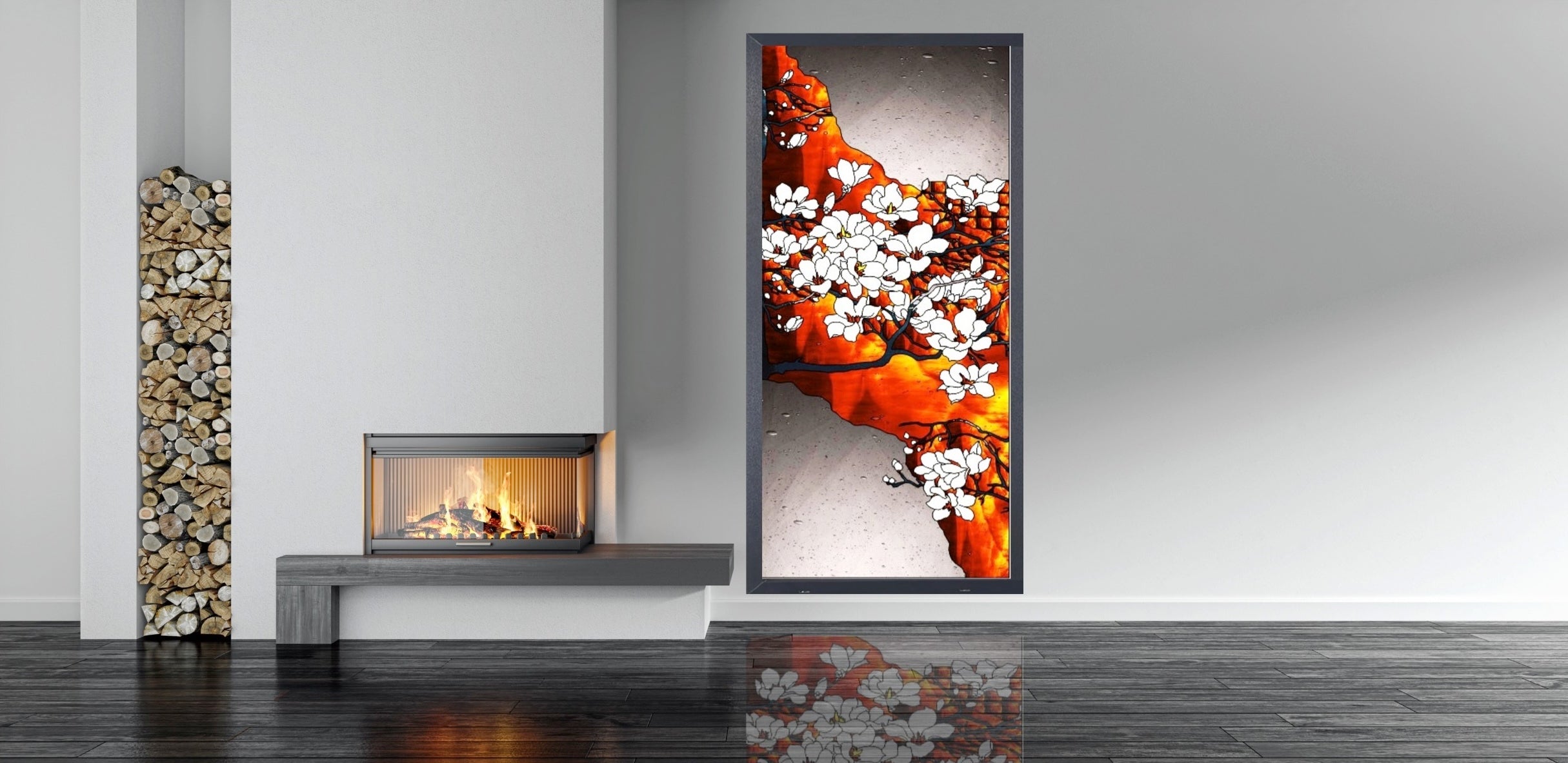 Artistic Stained Glass #FLYINGMAGNOLIA-1