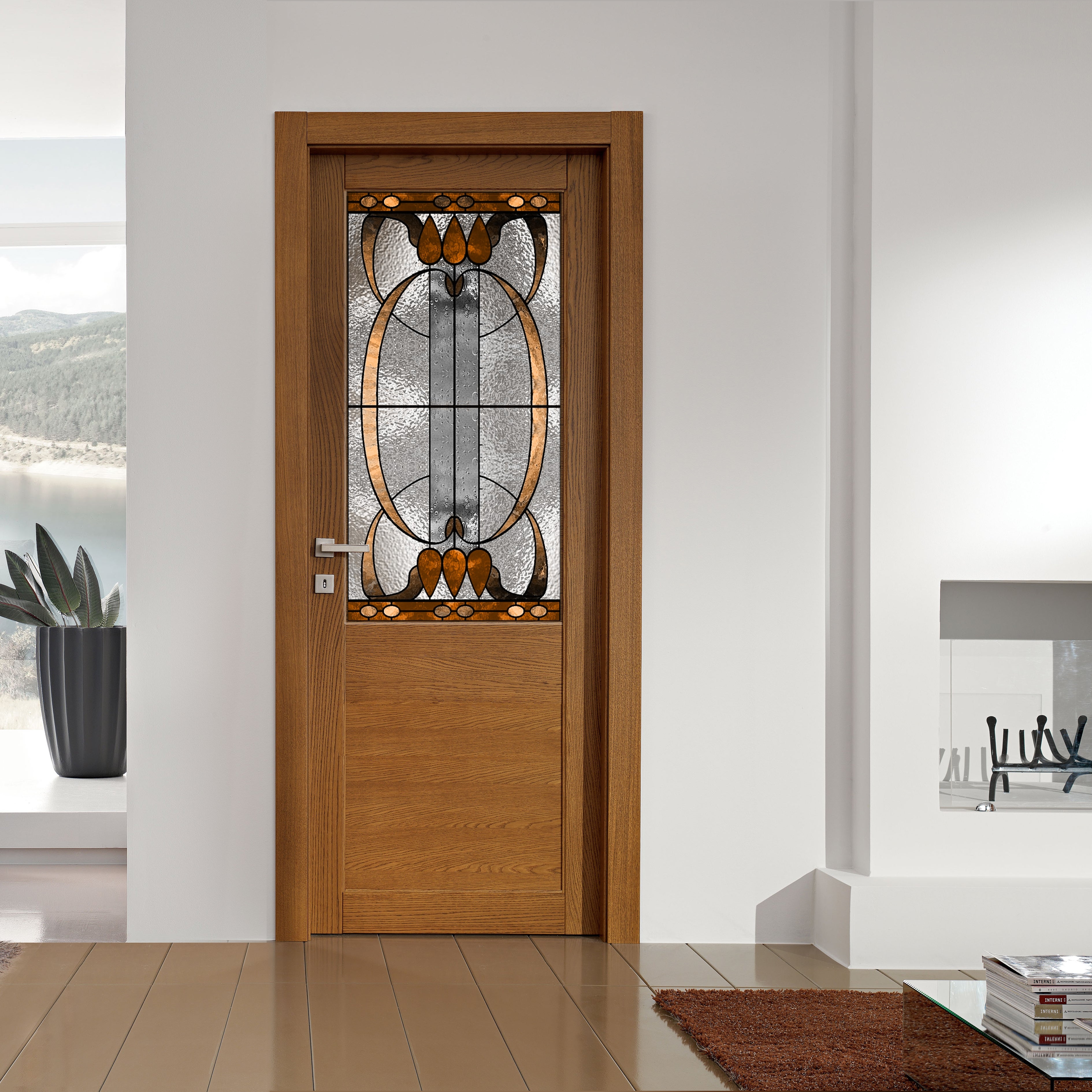 Glass door inserts