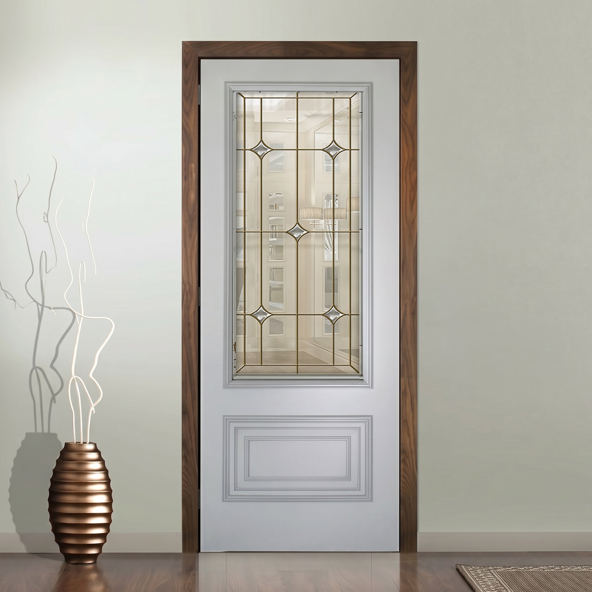 Glass door inserts