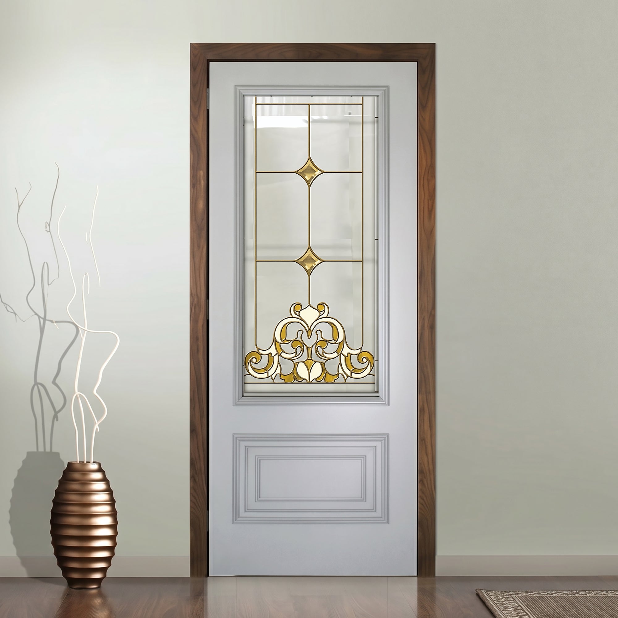 Glass door inserts