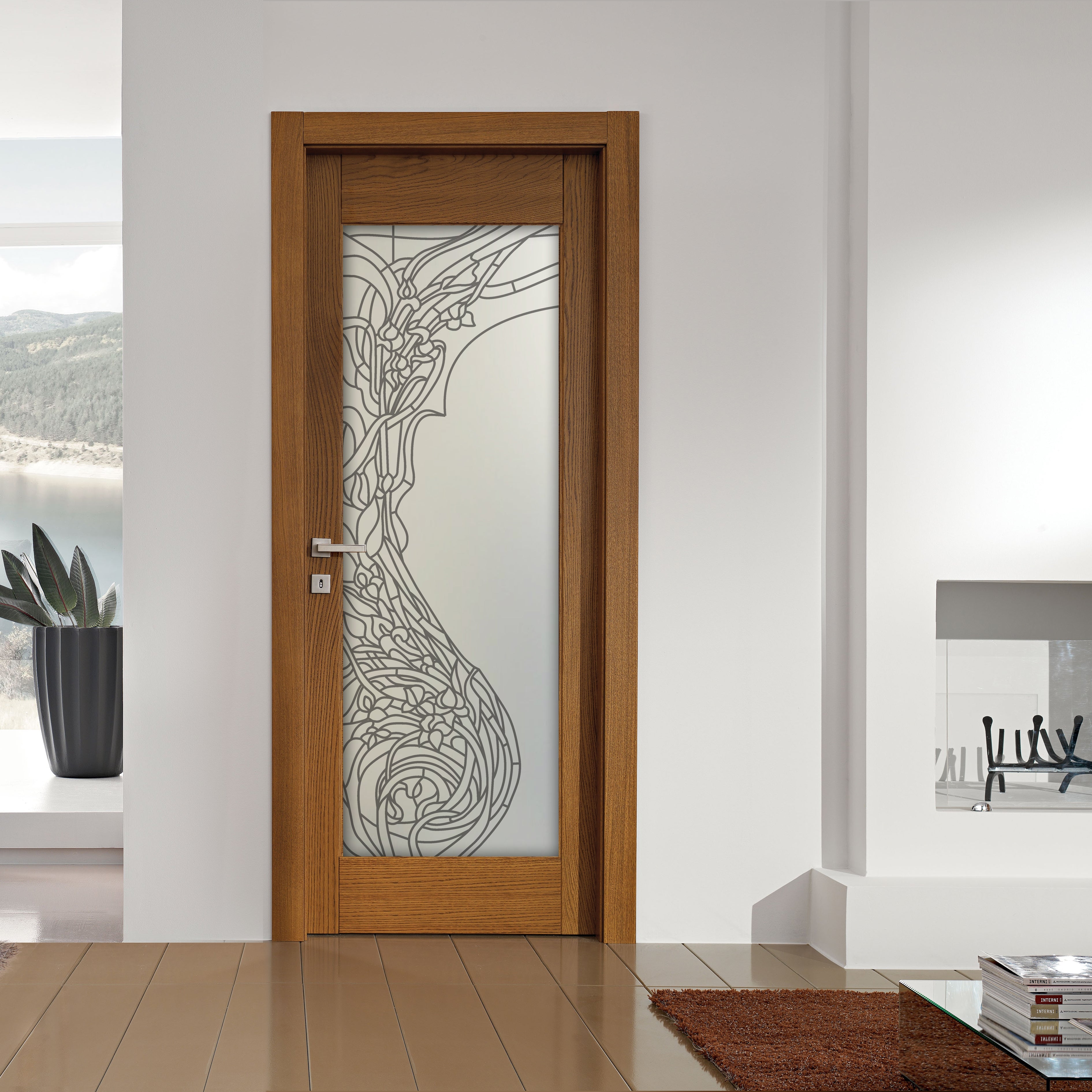 Glass door inserts