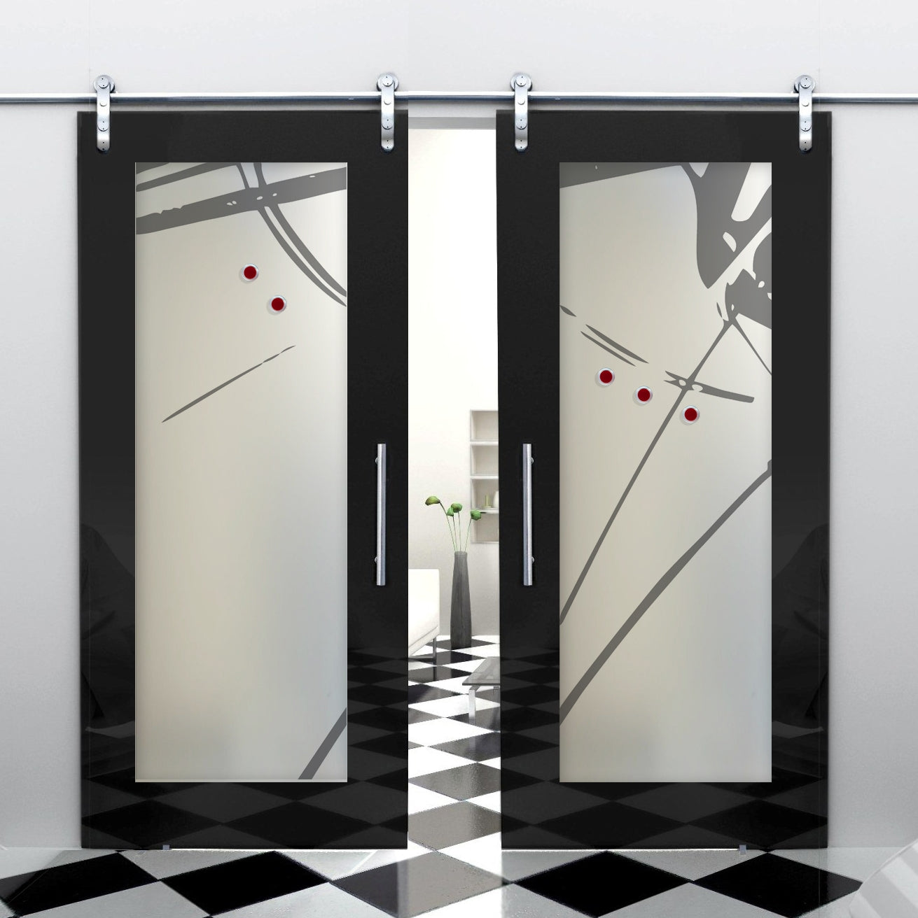 Glass door inserts