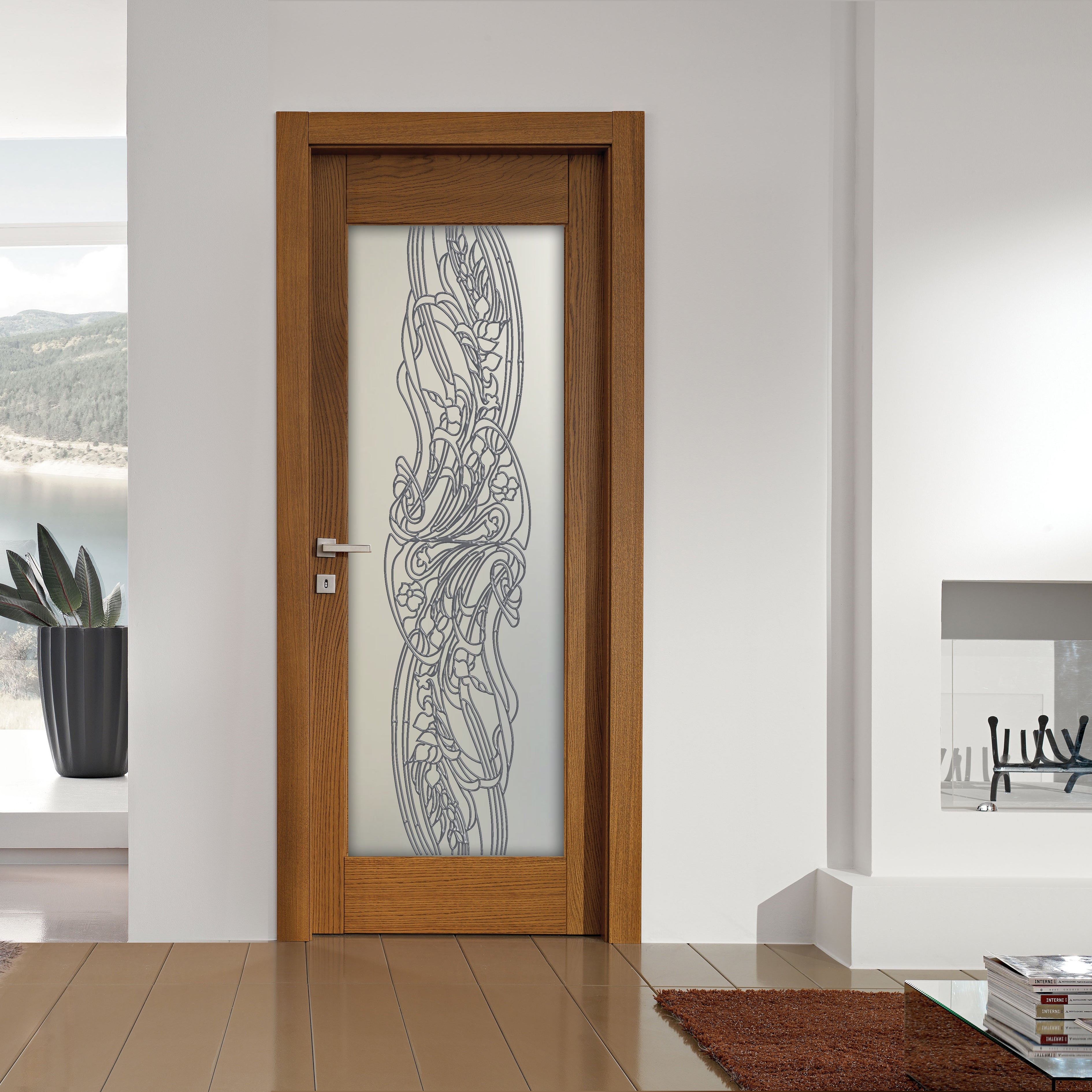 Glass door inserts
