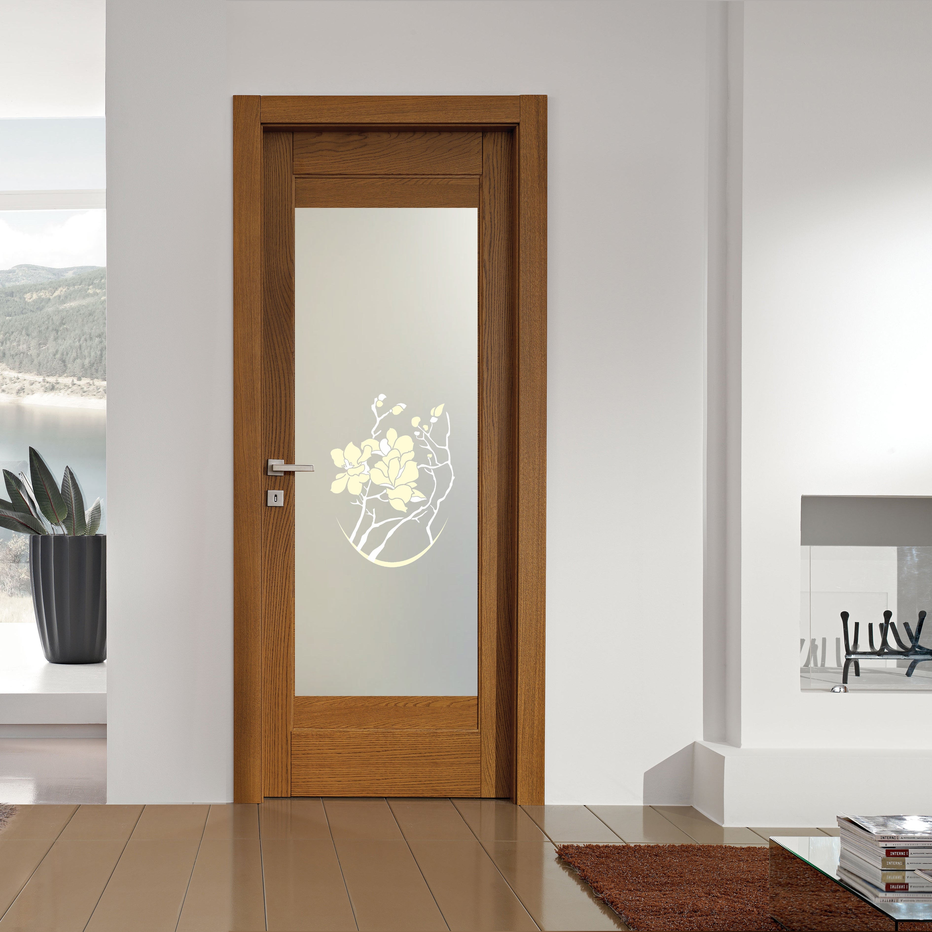 Glass door inserts