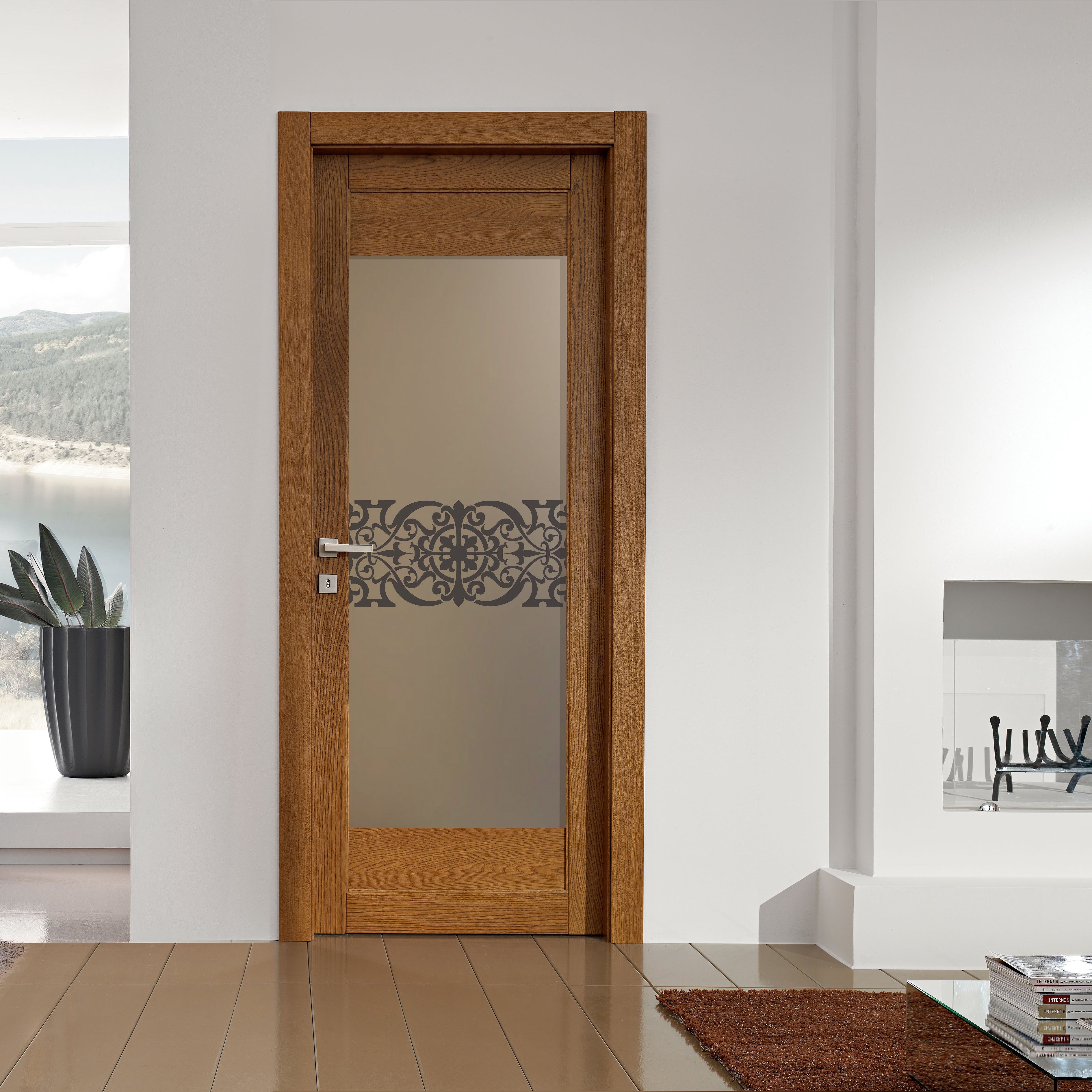 Glass door inserts
