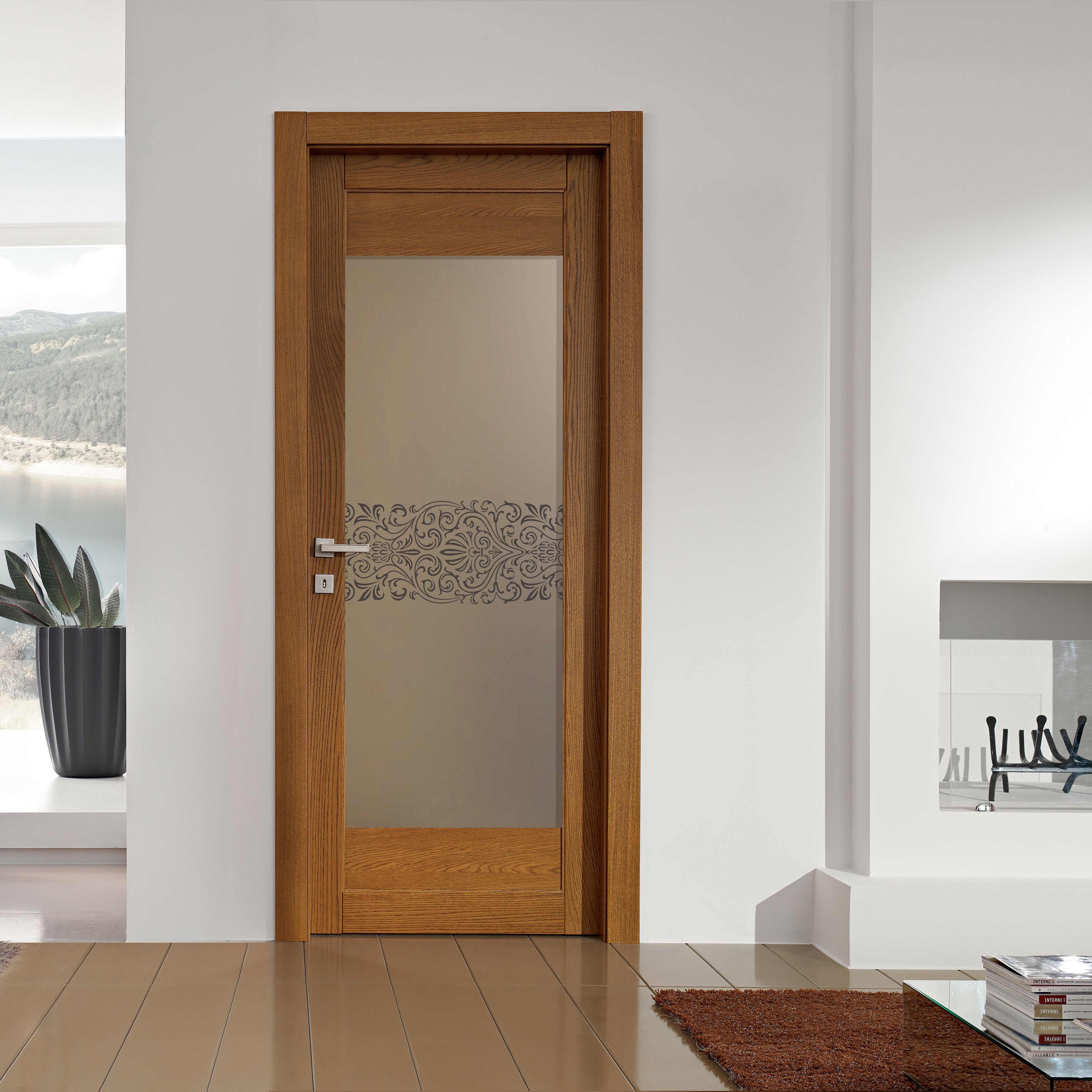 Glass door inserts
