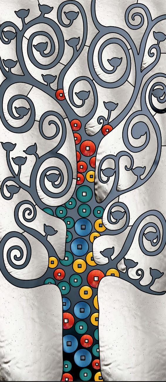 Artistic Stained Glass #LIFETREE-1