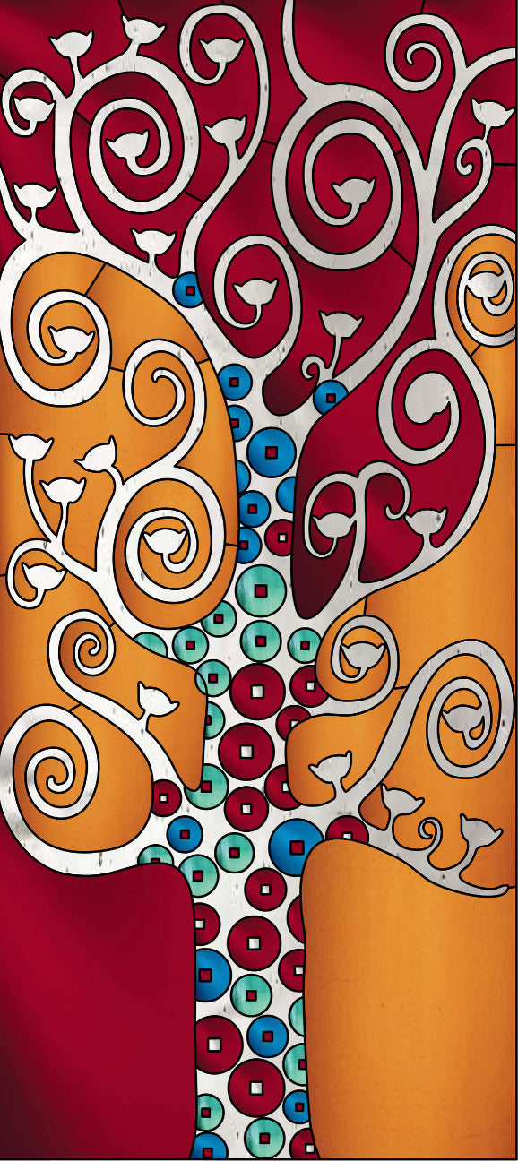 Artistic Stained Glass #LIFETREE-3