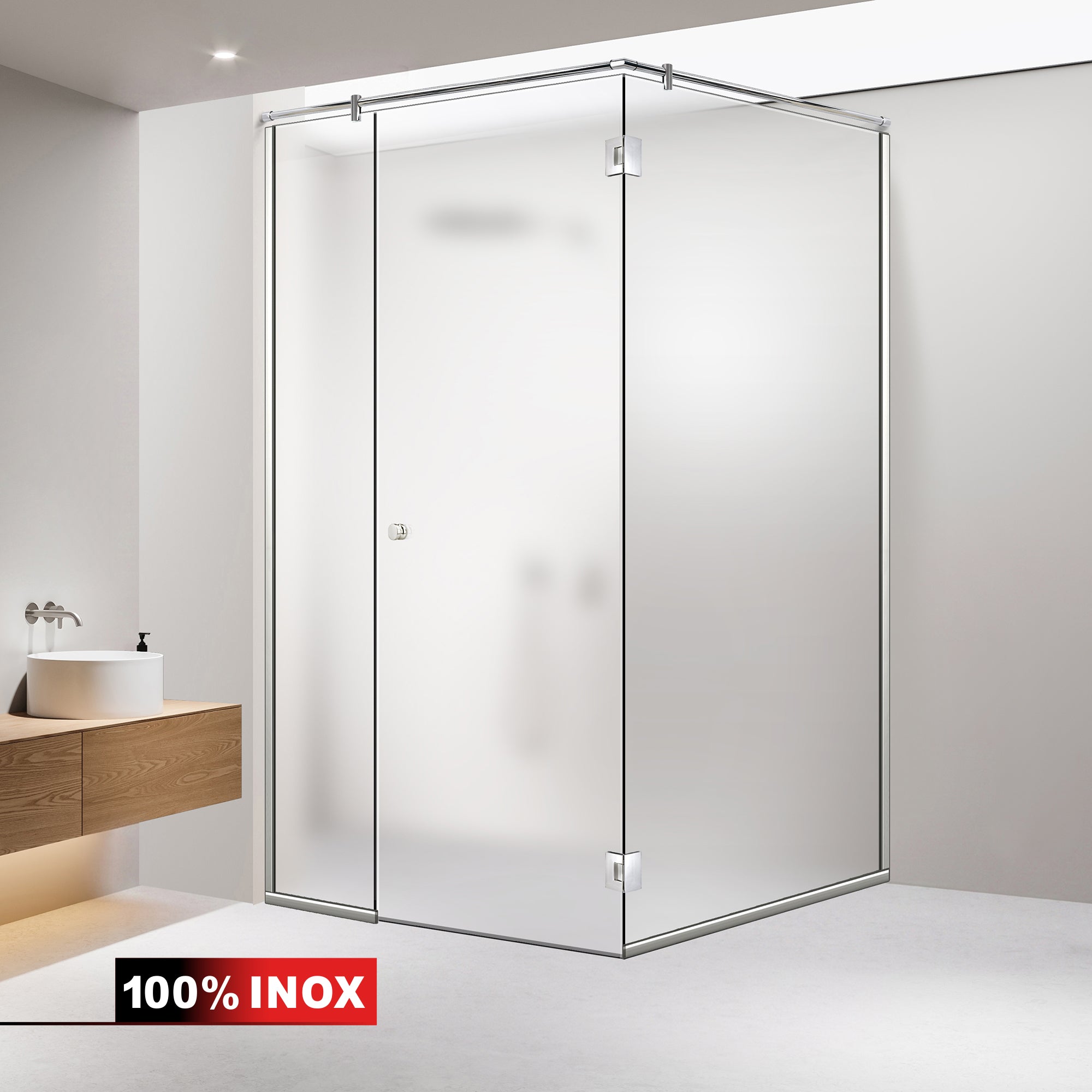 Shower enclosure #Satiné