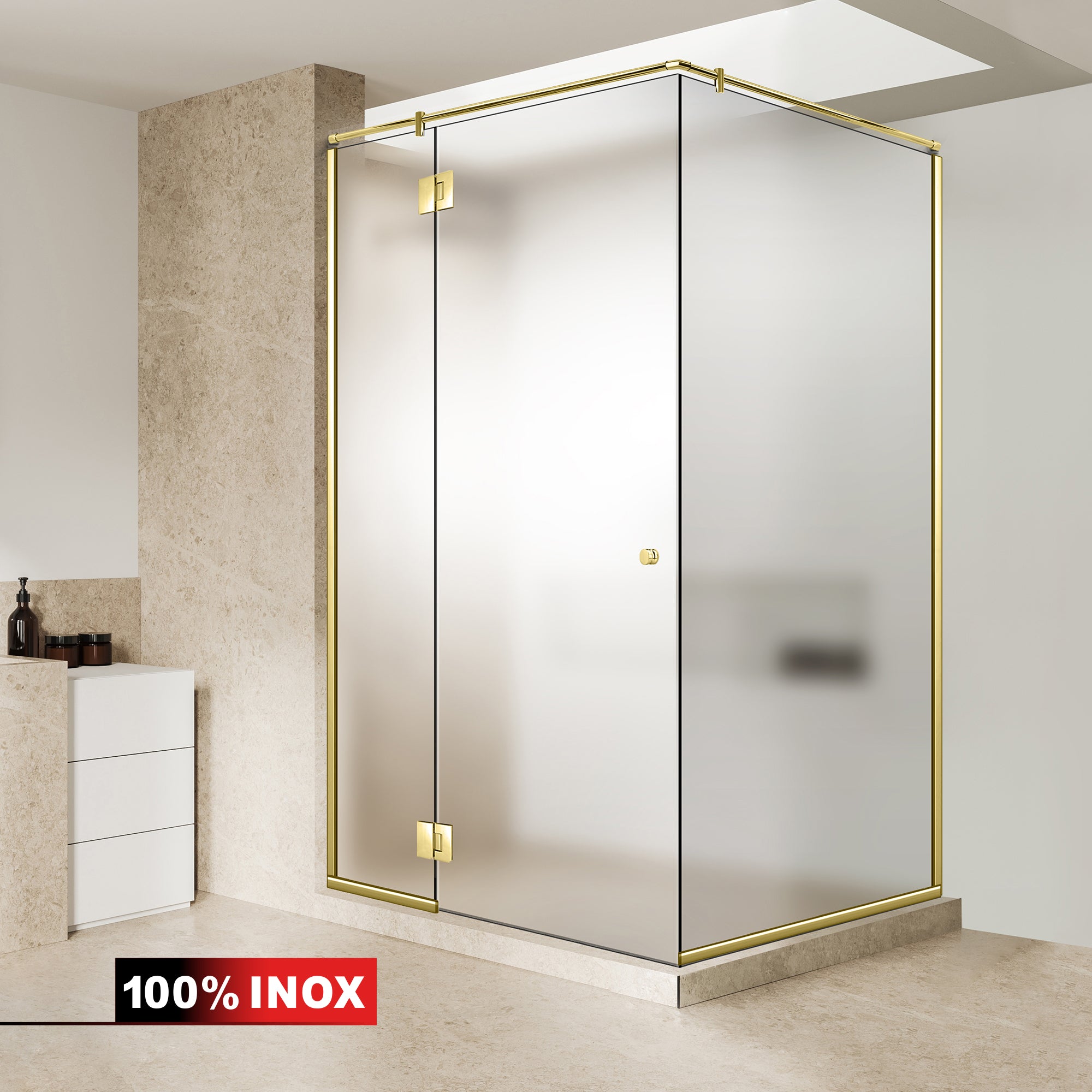 Shower enclosure #Satiné