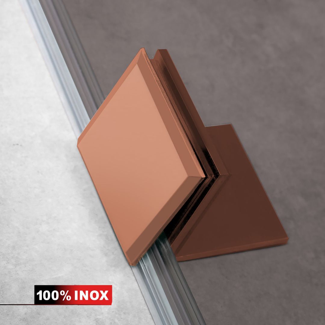 Shower Screens Walk-in, Stainless steel shower wall, copper #Bronze
