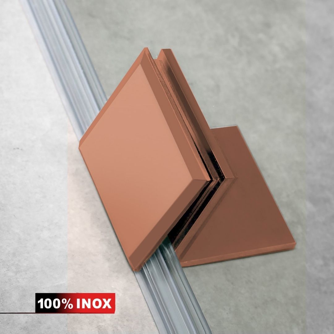 Shower Screens Walk-in, Stainless steel shower wall, matte black, #Clear #Clear