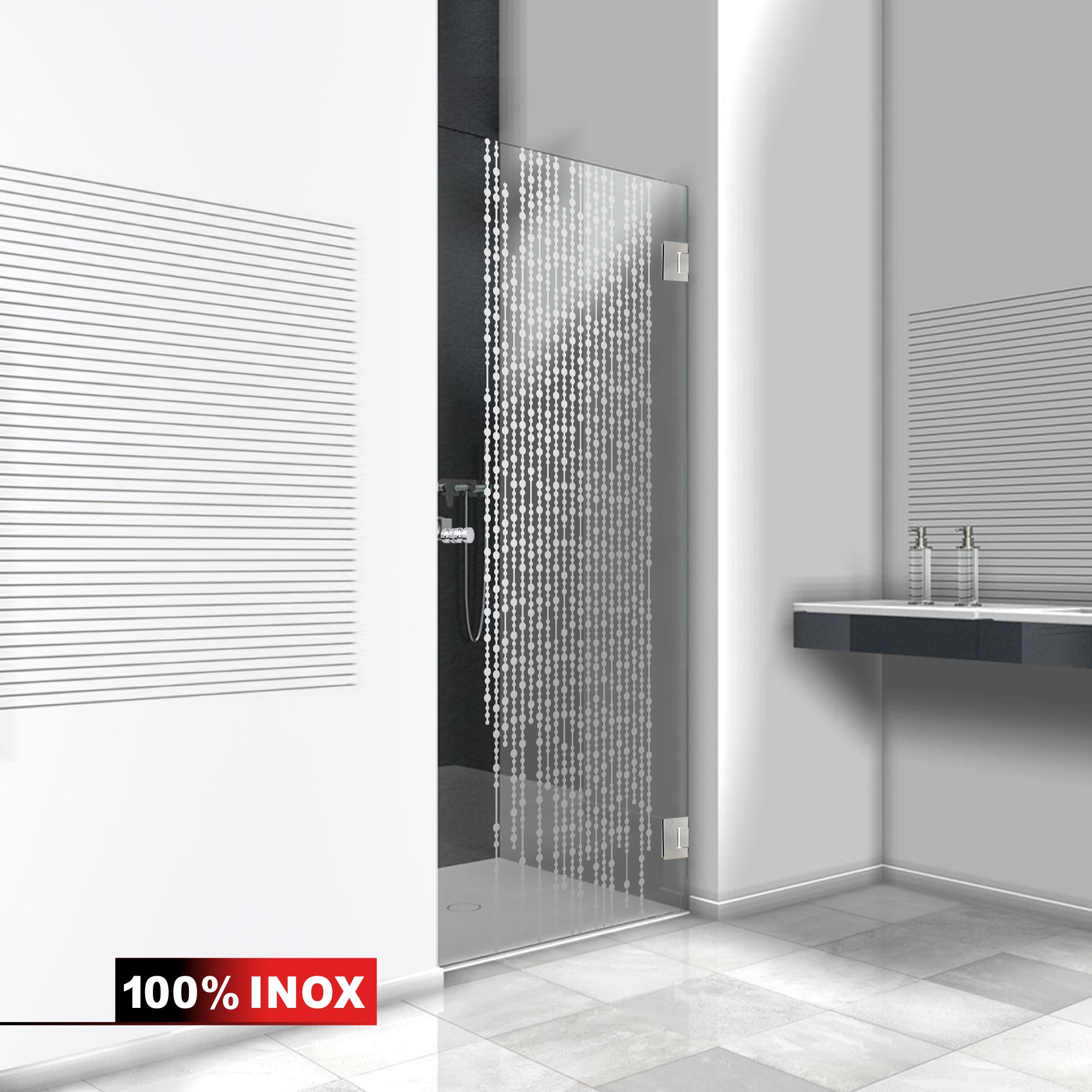 Shower Doors stainless steel #Clear