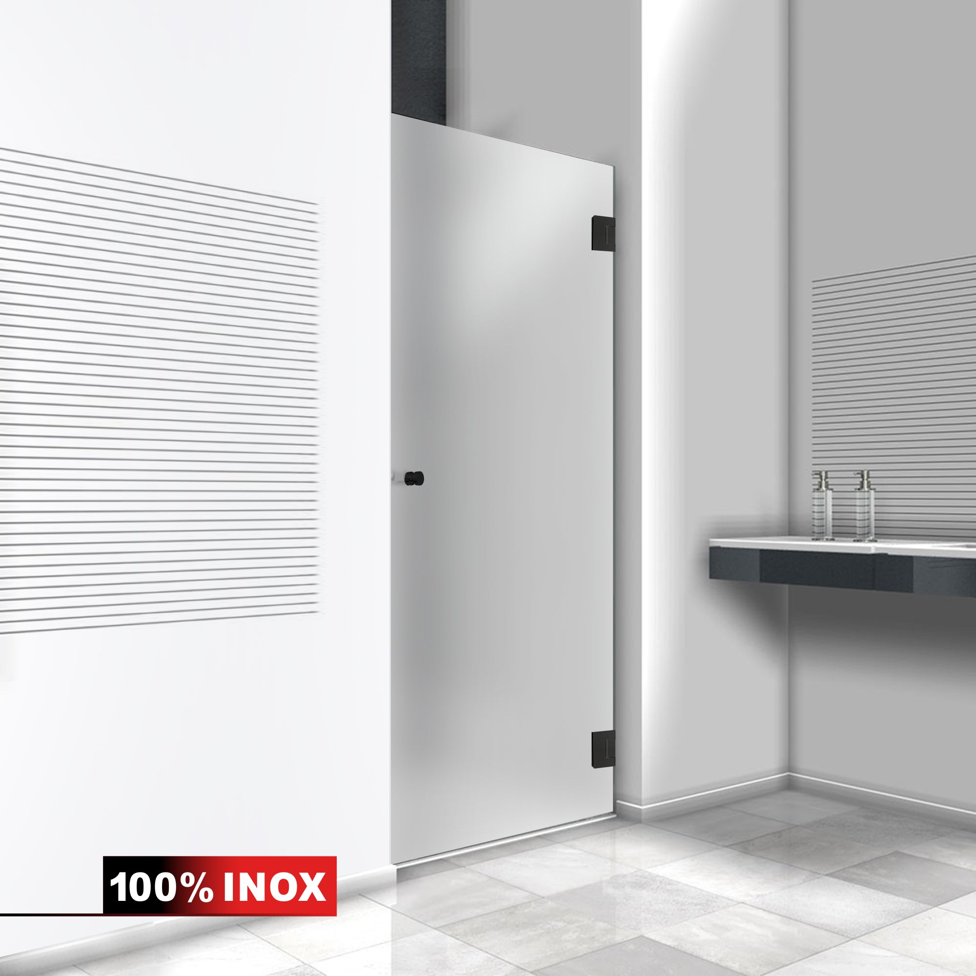 Shower Doors black #Satiné