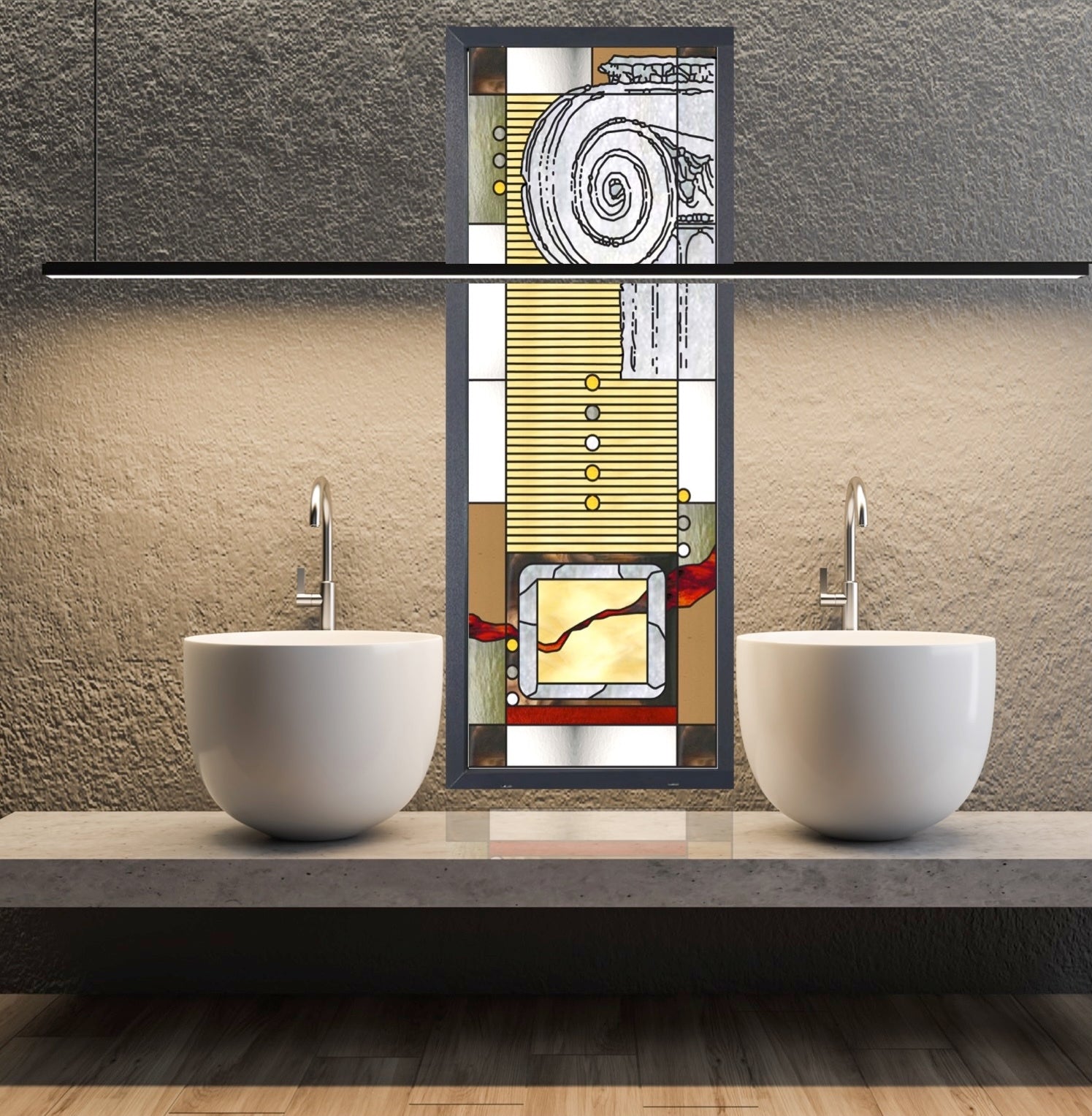 Artistic Stained Glass #ROMAN-1