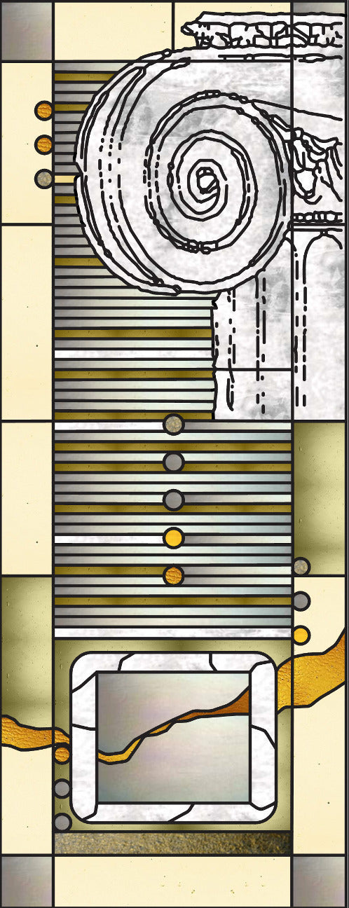 Artistic Stained Glass #ROMAN-4