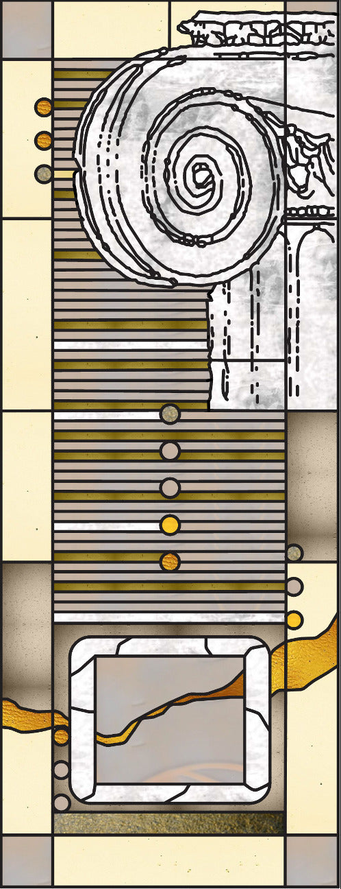 Artistic Stained Glass #ROMAN-6