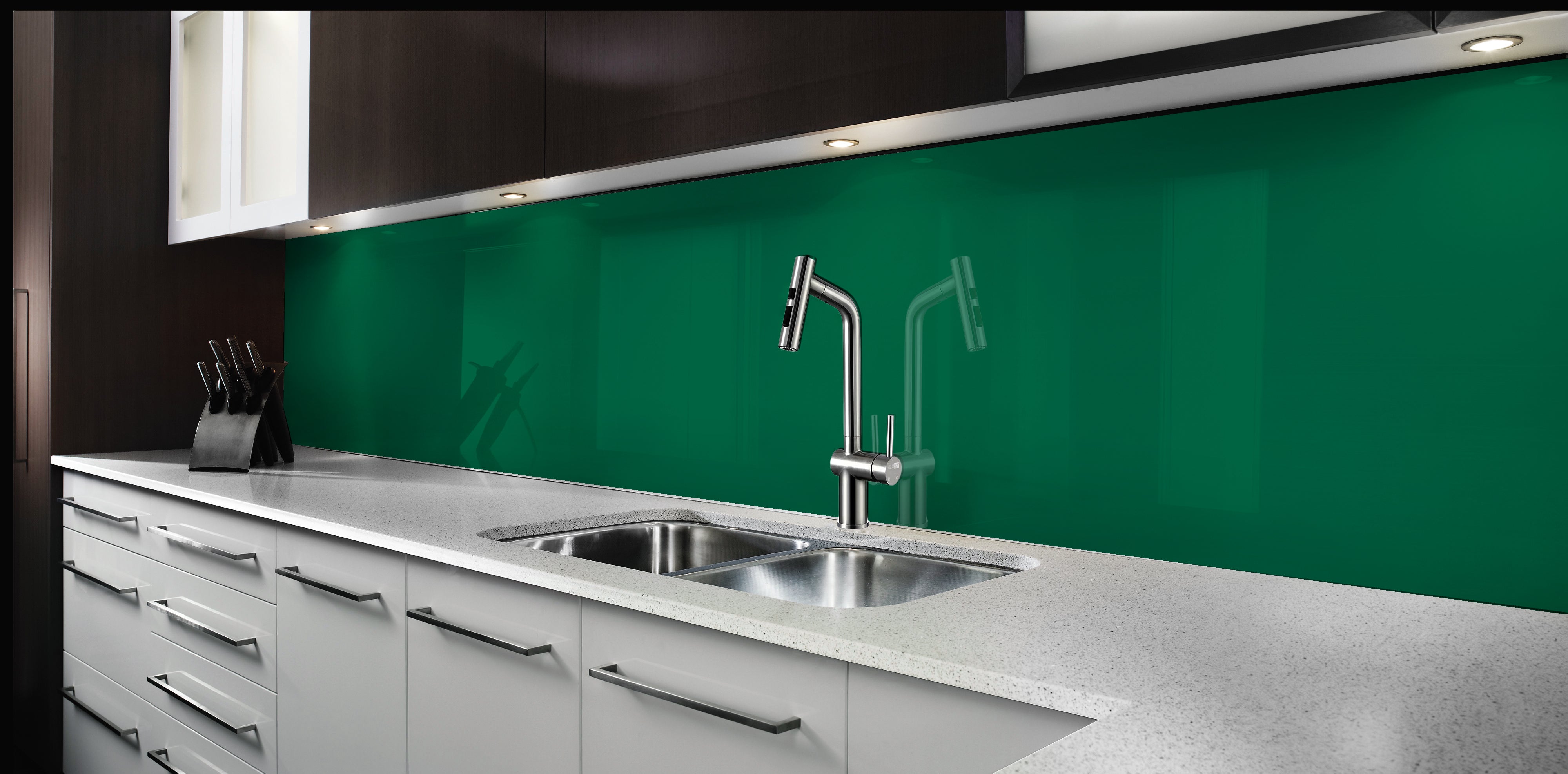 Painted glass kitchen splashbacks #P3425