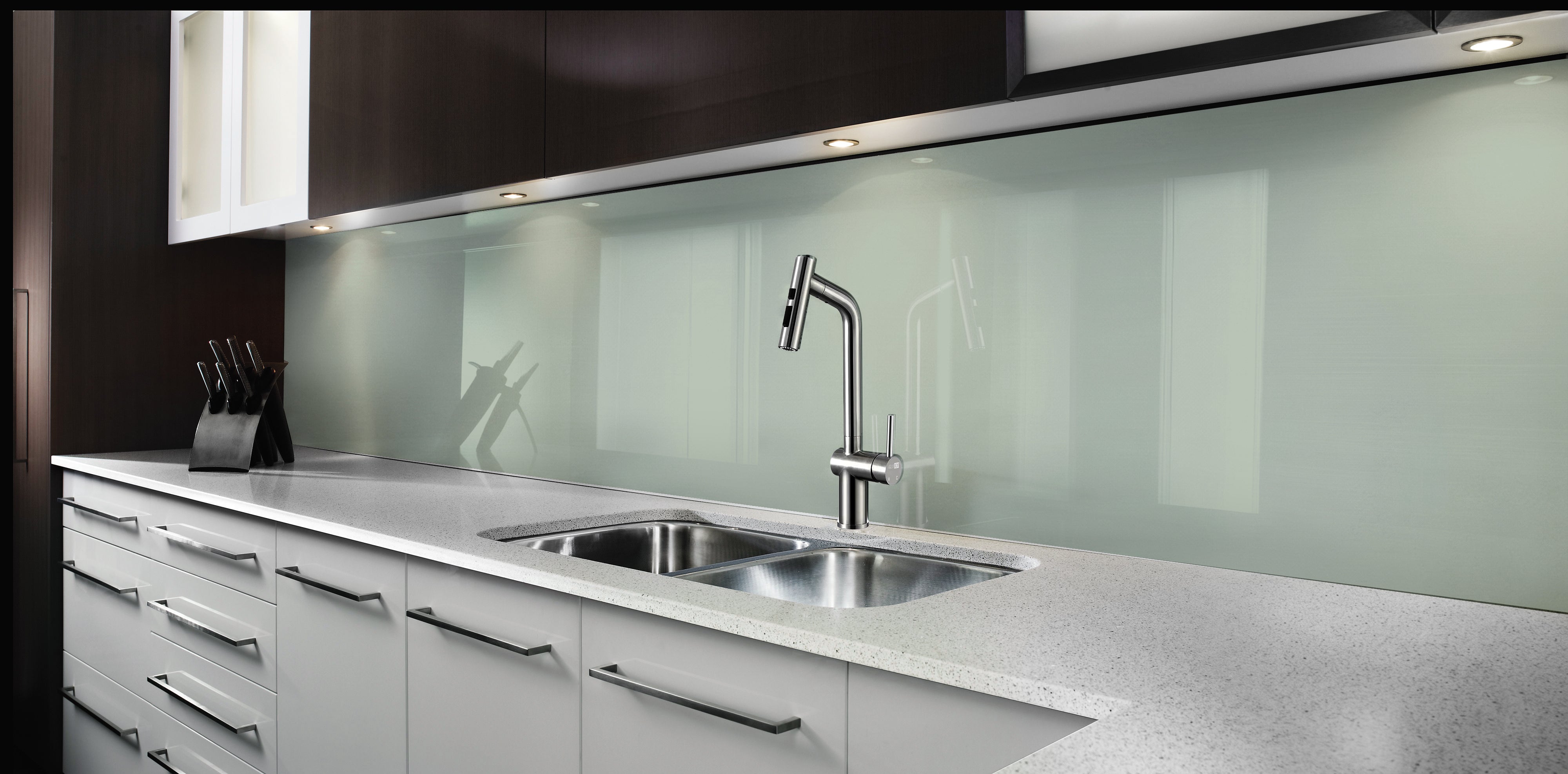 Painted glass kitchen splashbacks #P5665