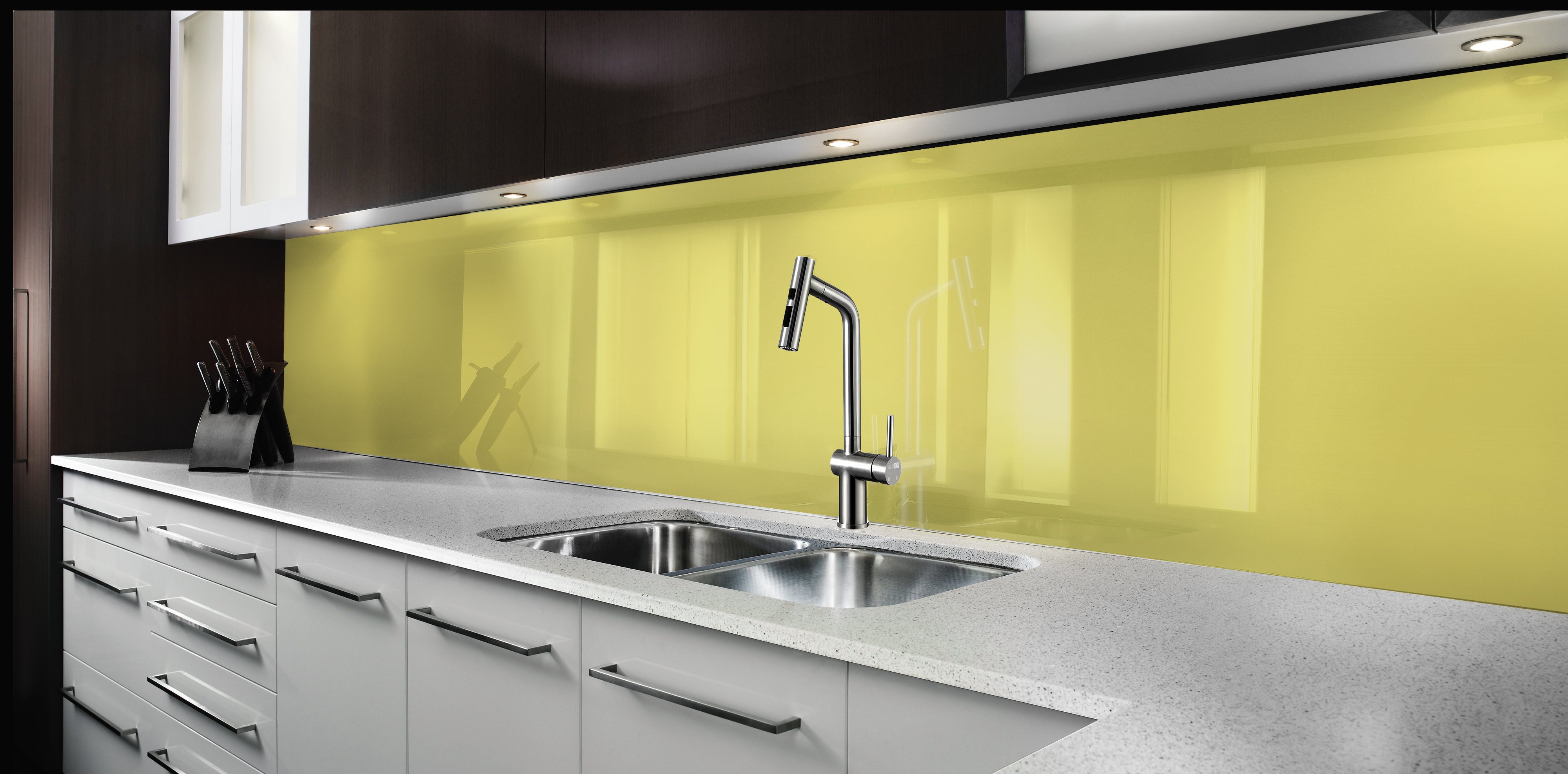 Painted kitchen glass splashbacks #4015