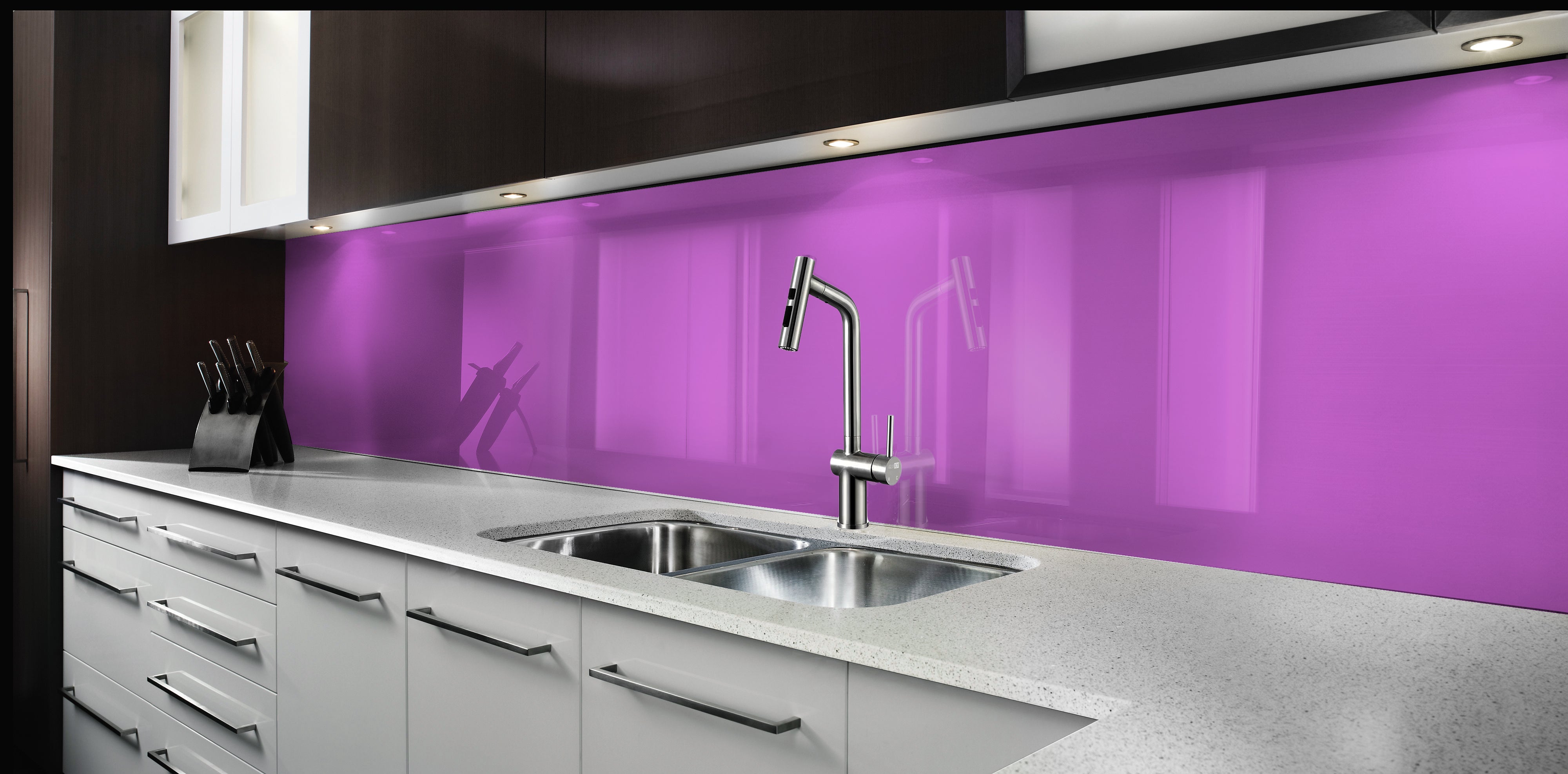 Painted glass kitchen splashbacks #252