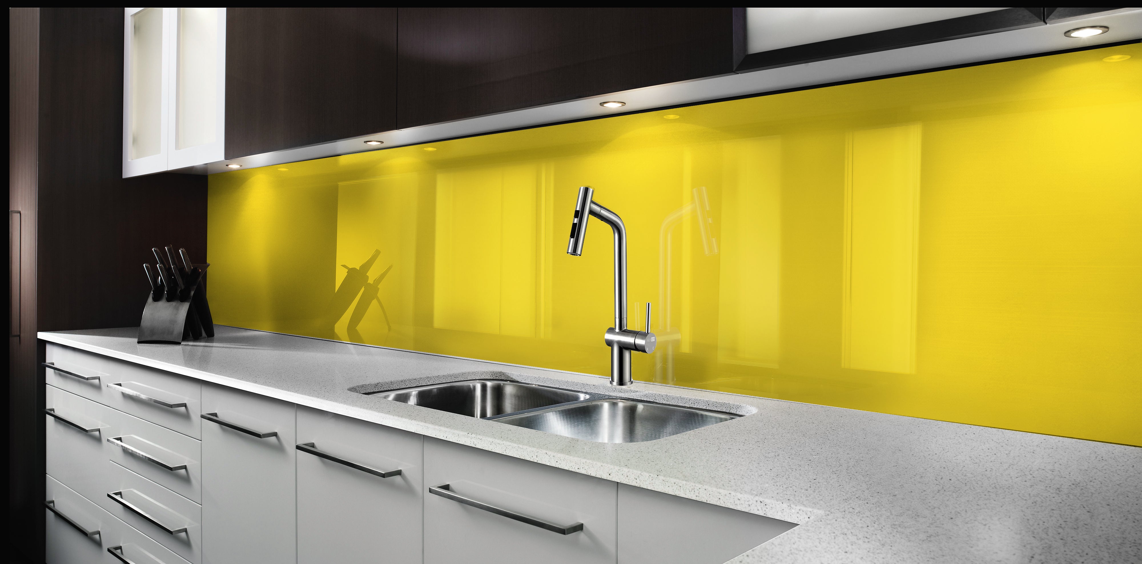 Painted glass kitchen splashbacks #115