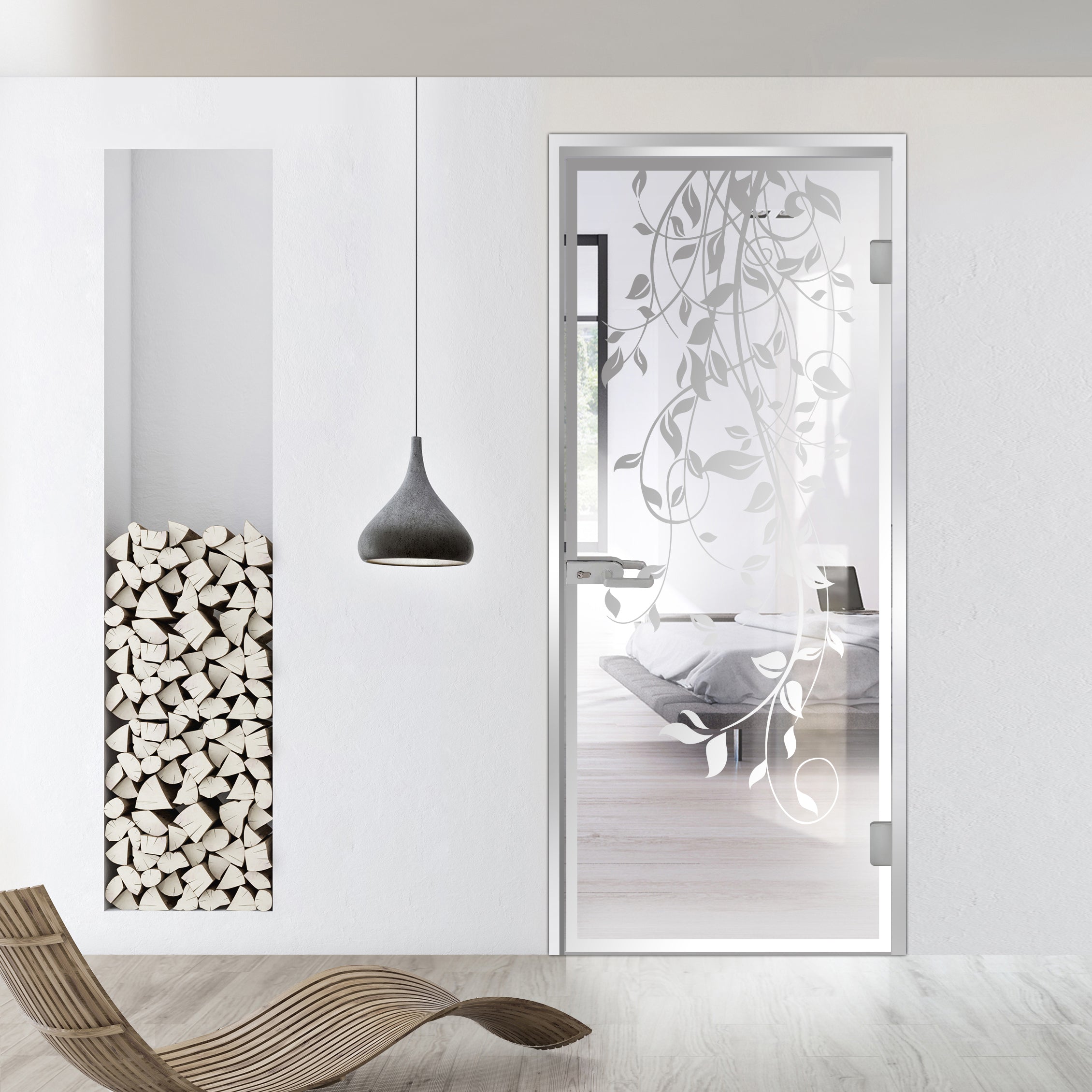 Framed glass door #Clear