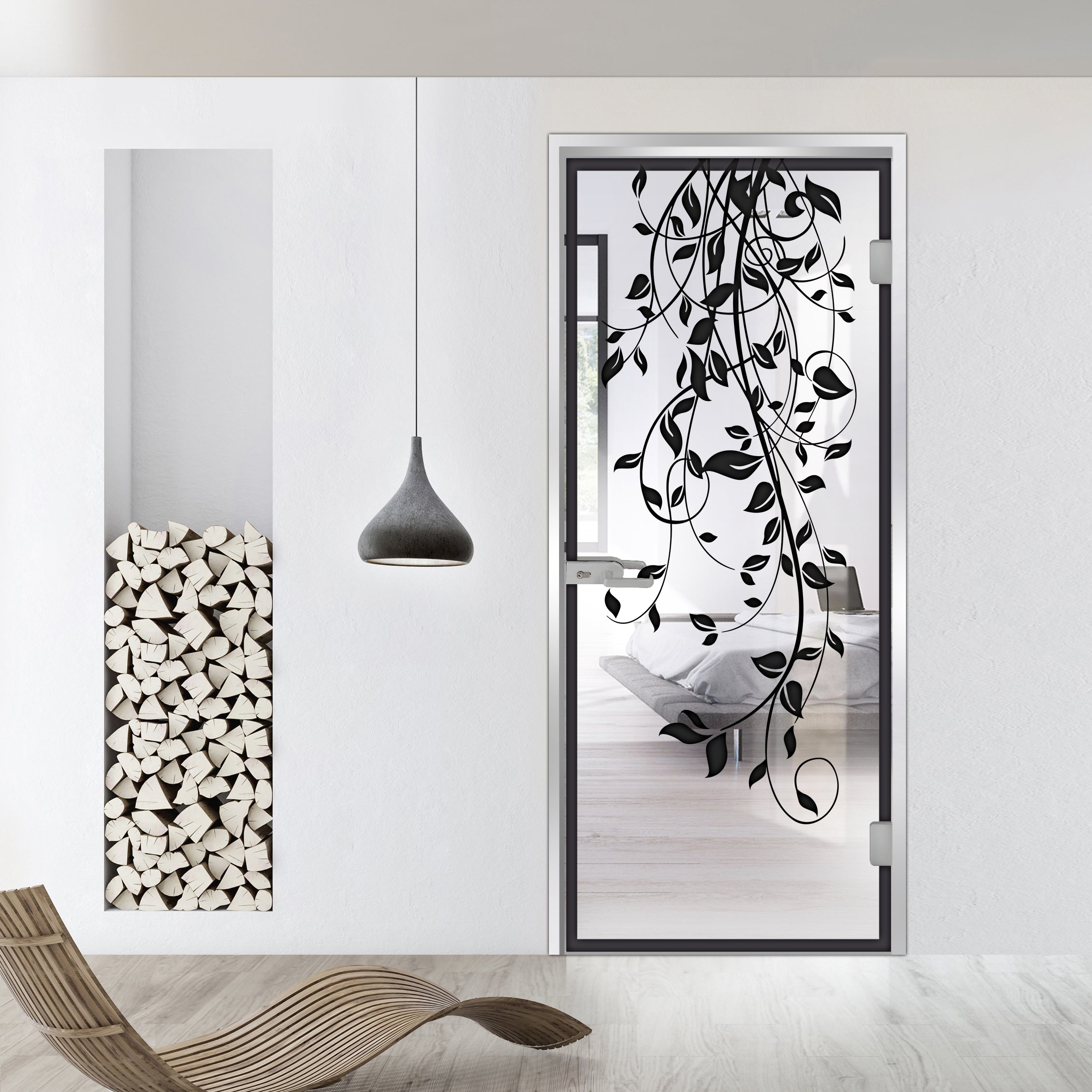 Framed glass door #Clear
