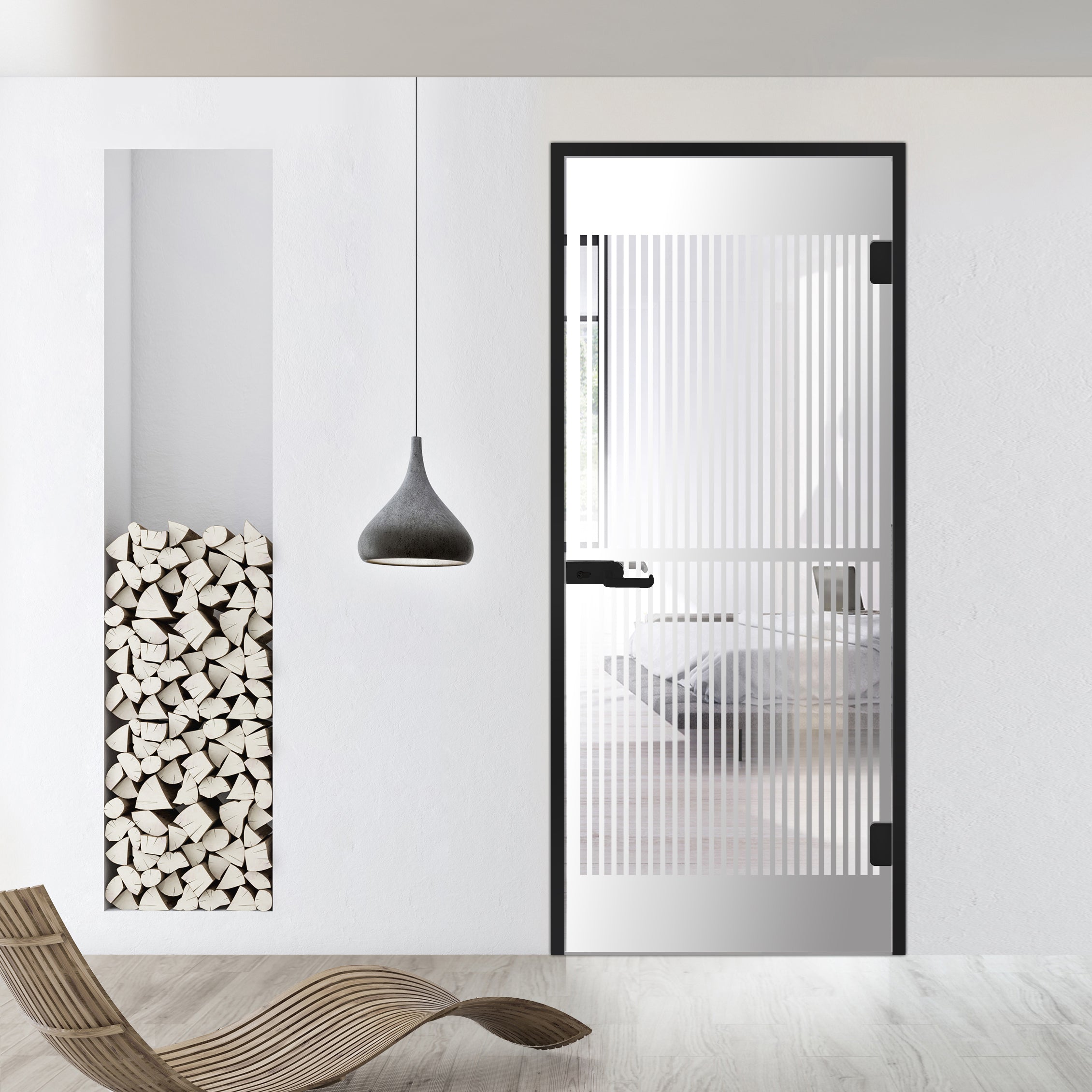 Framed glass door #Clear