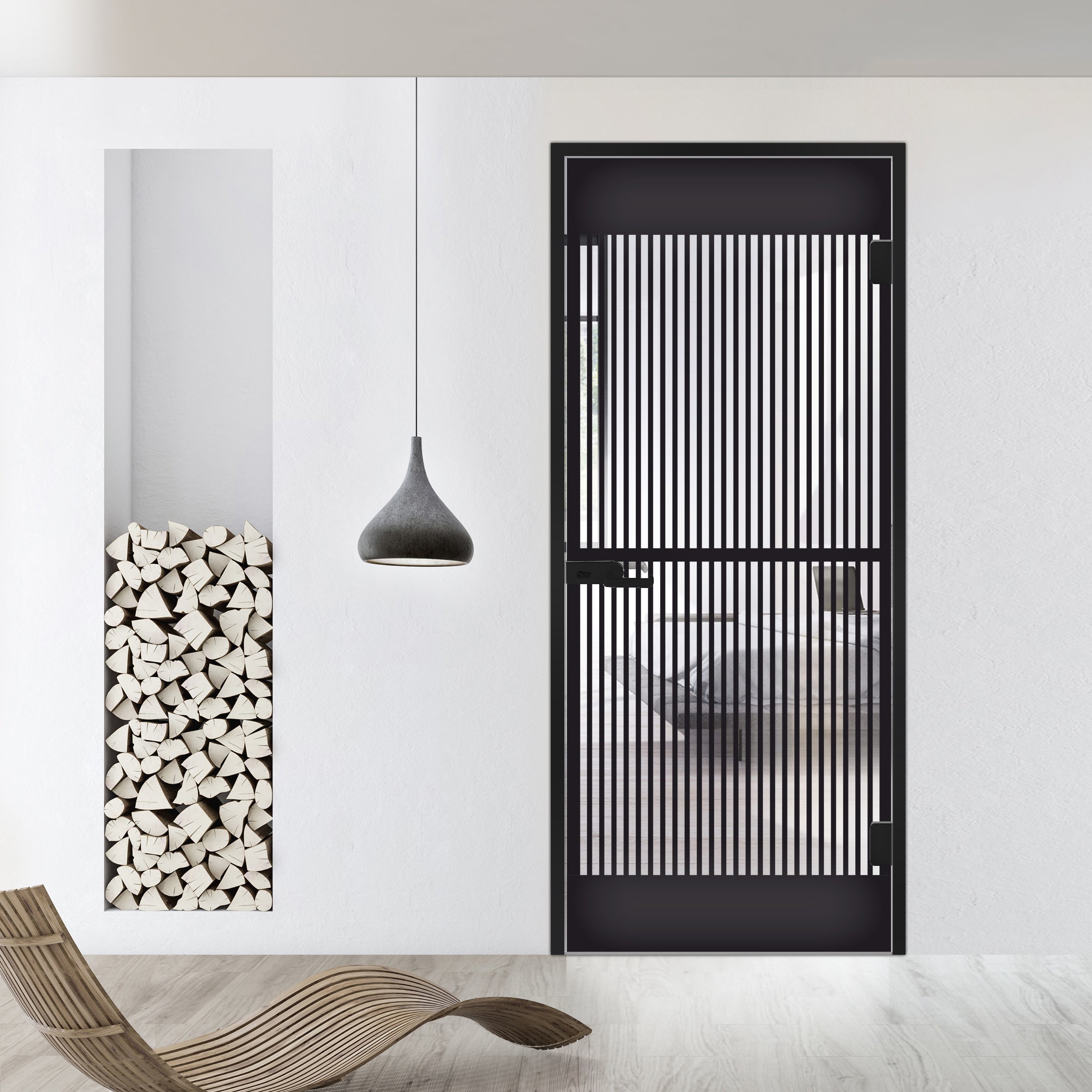 Framed glass door #Clear