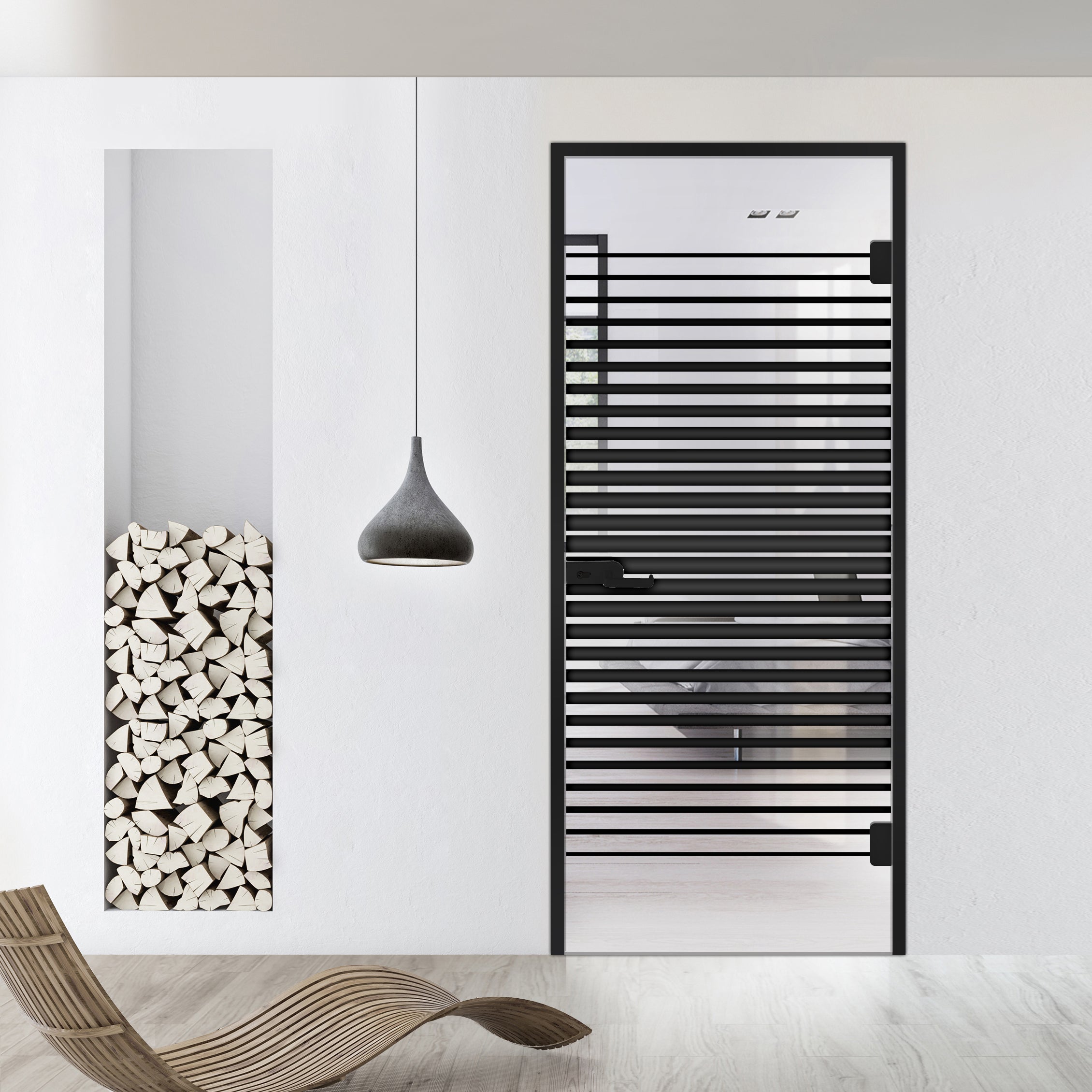 Framed glass door #Clear