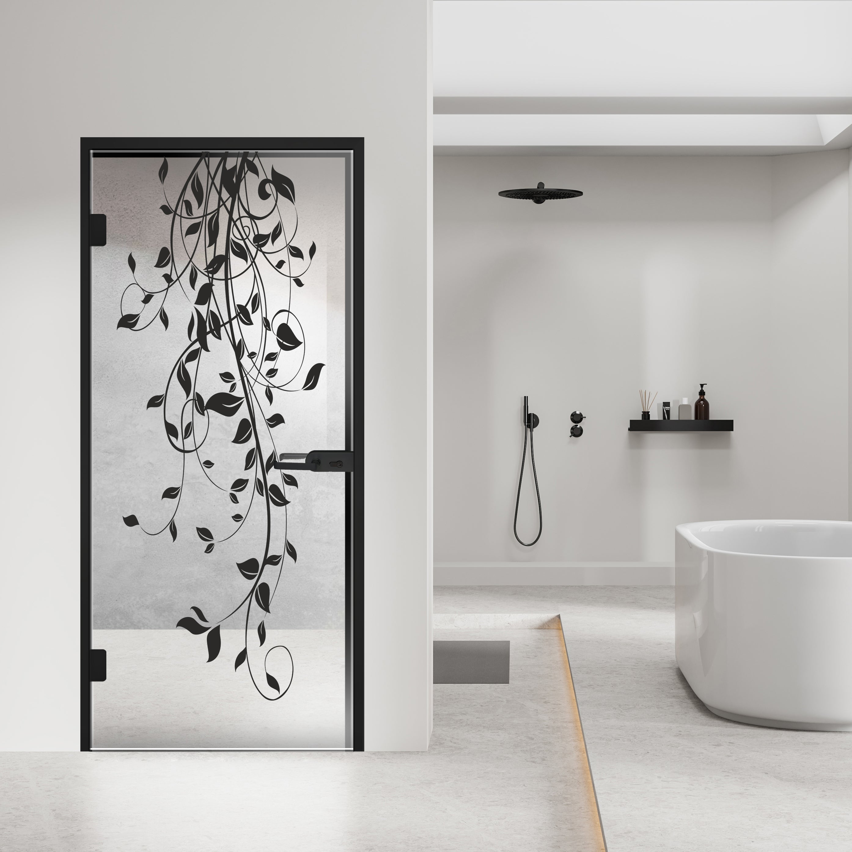 Framed glass door #Clear