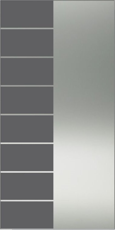 Display cabinet, mobile display cabinet #Grey