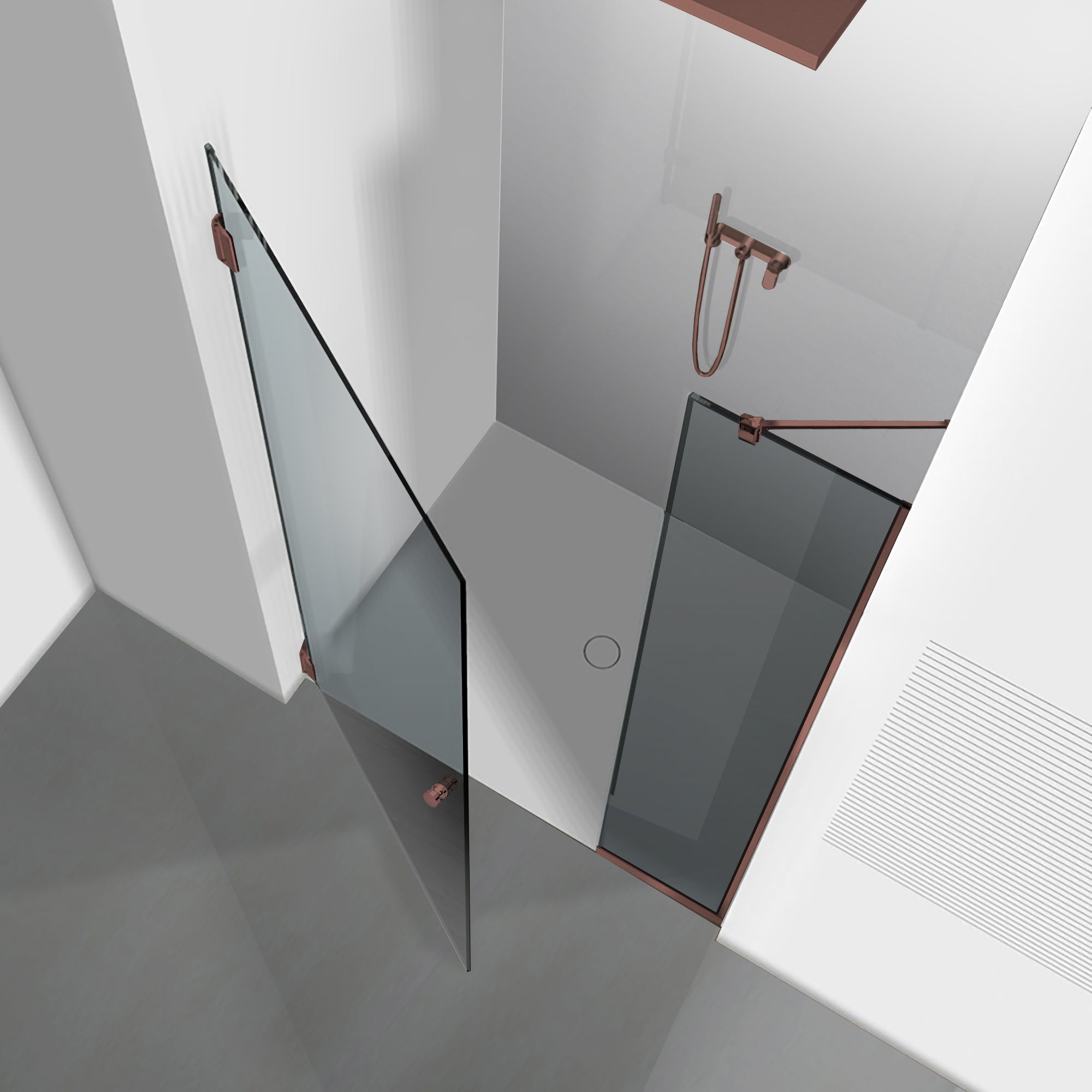 Shower Doors copper #Grey