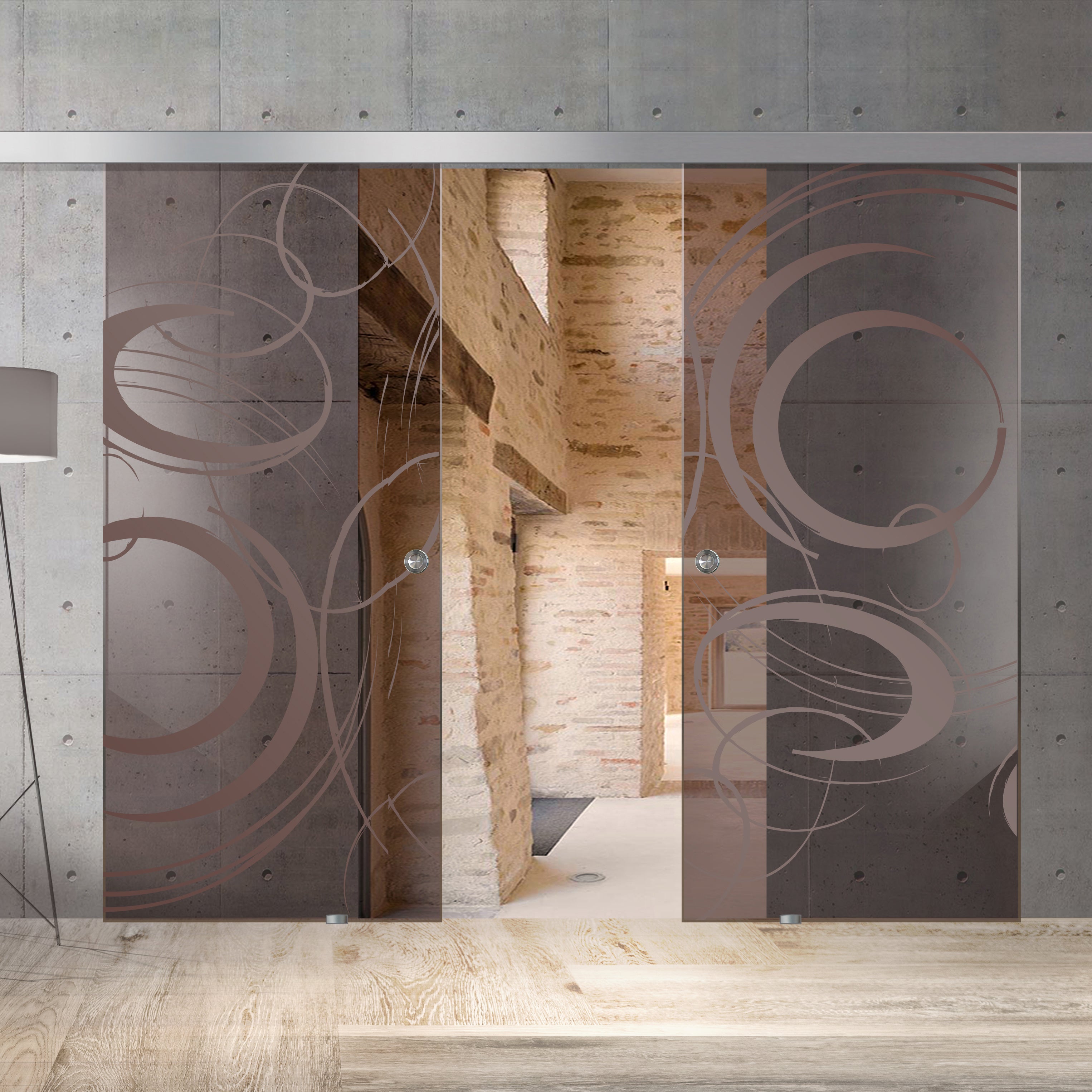 Sliding glass door, interior Glass door #Bronze