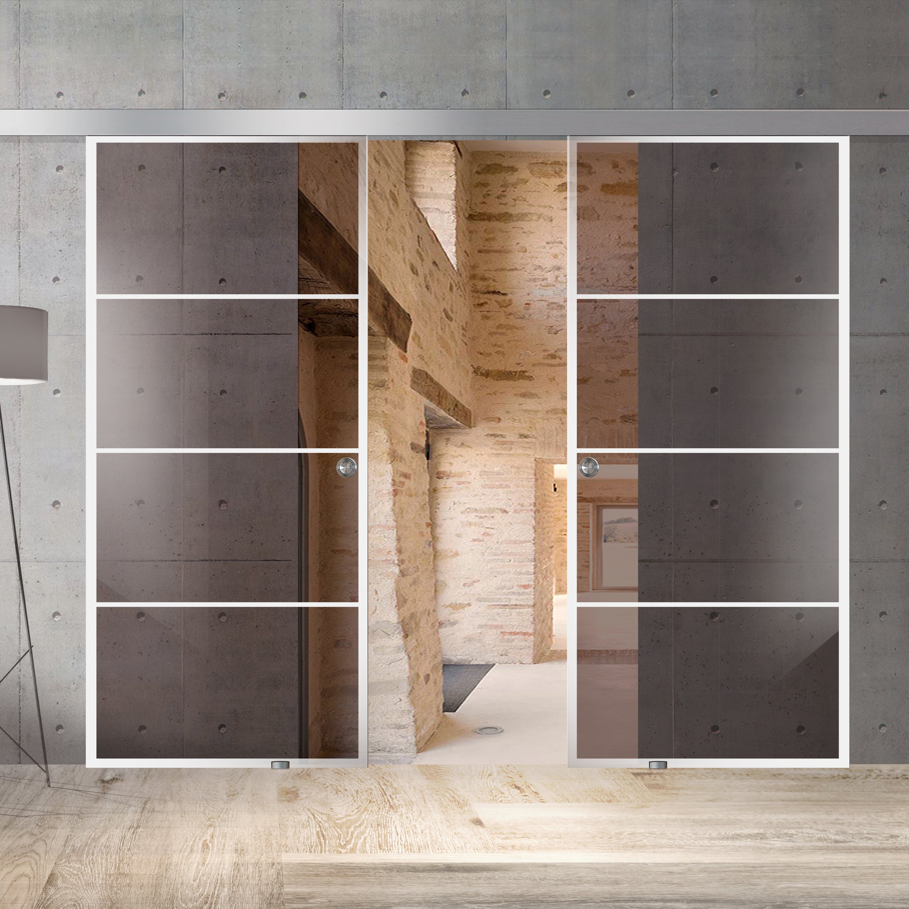 Sliding glass door, interior Glass door #Bronze