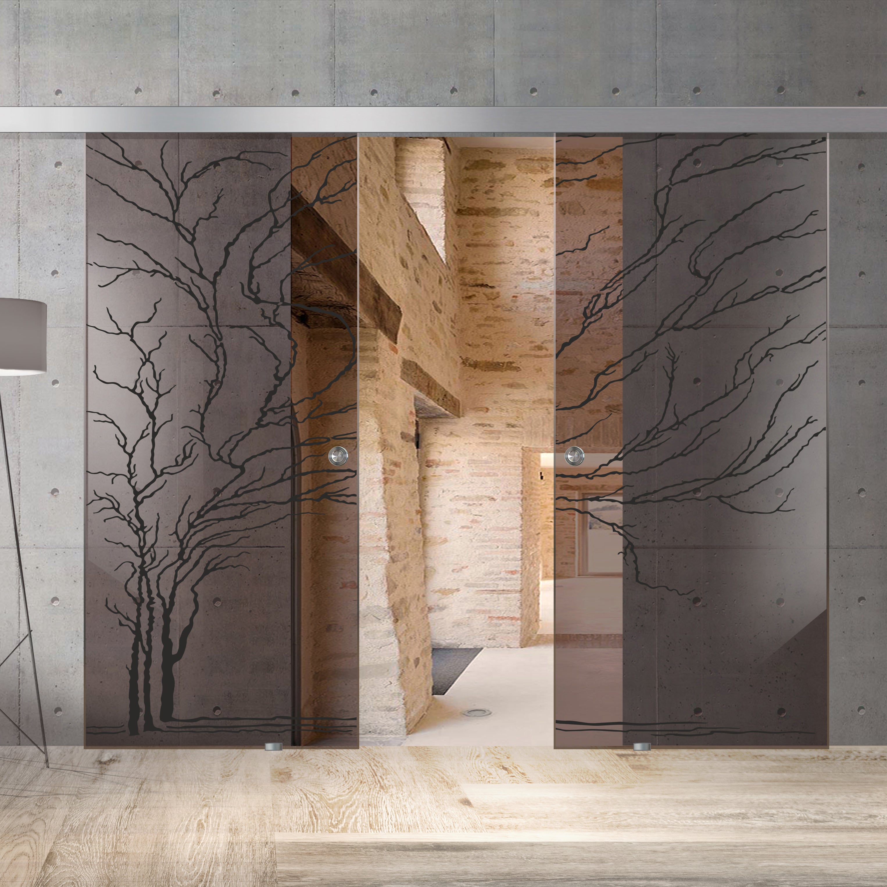 Sliding glass door, interior Glass door #Bronze